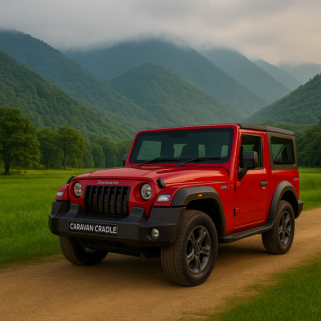 MAHINDRA THAR ON ROAD