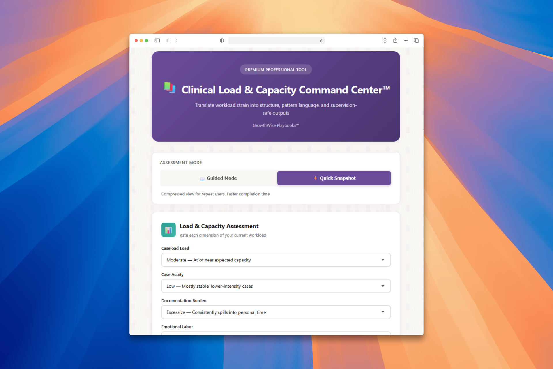 Clinical Load & Capacity Command Center™