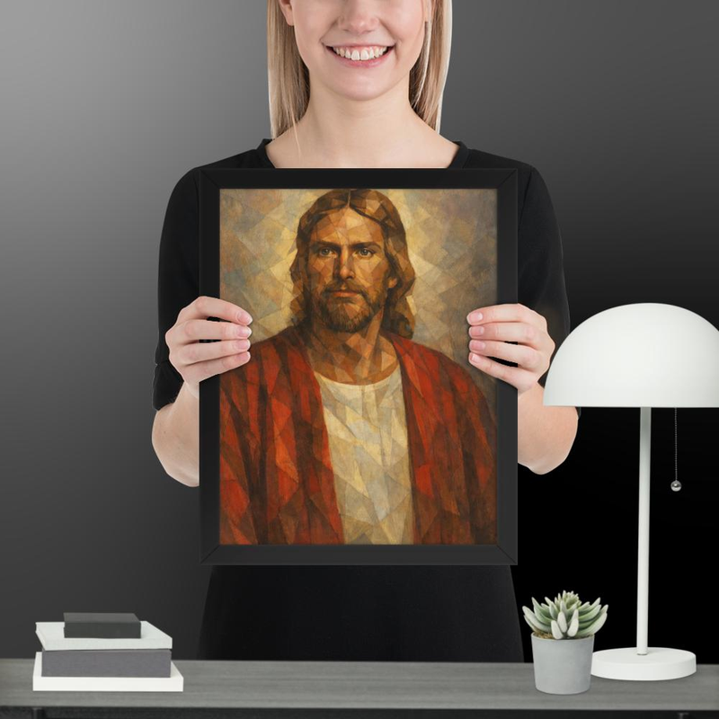 Jesus the Christ Geometric Shape Portrait