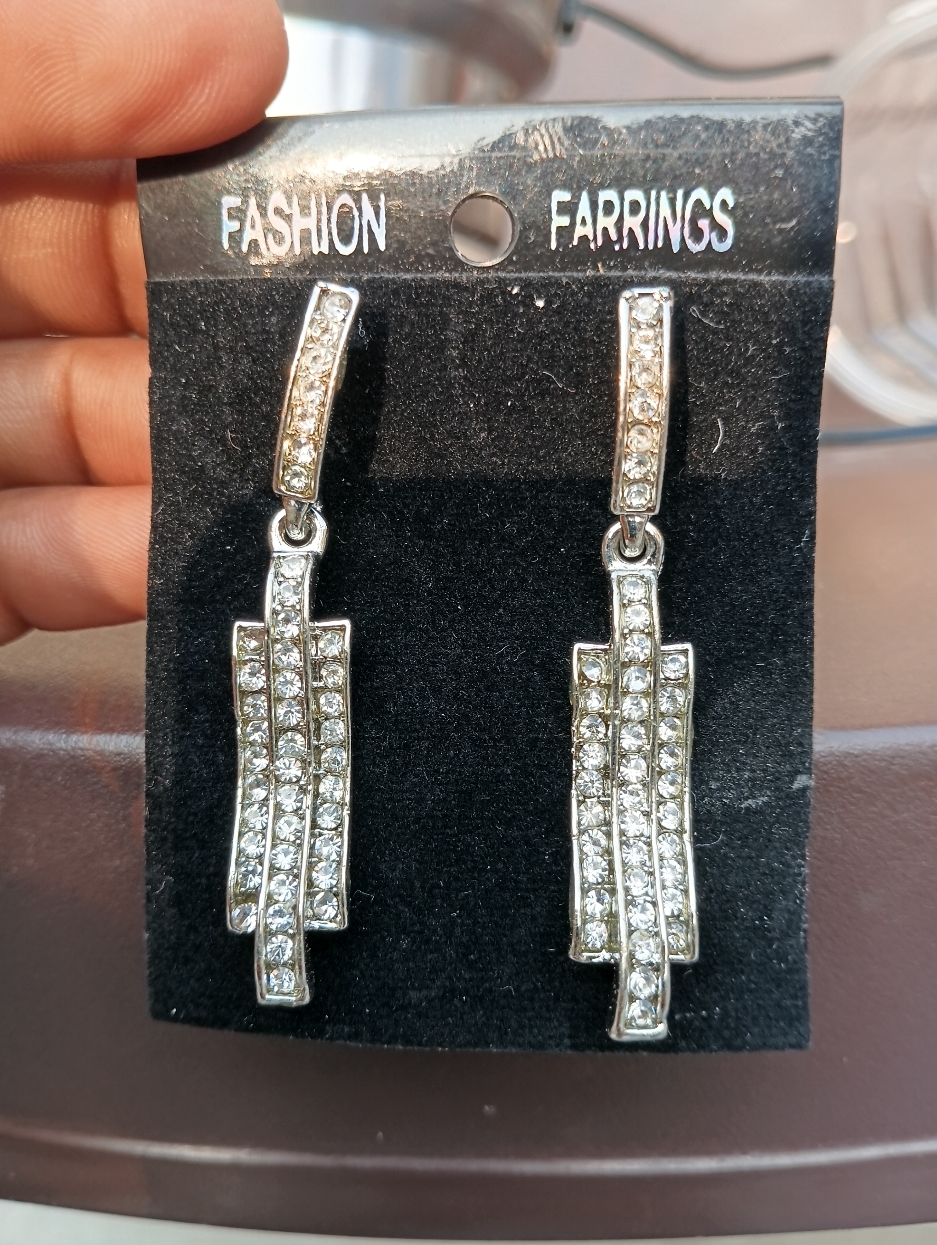 Elegant Rhinestone Drop Earrings