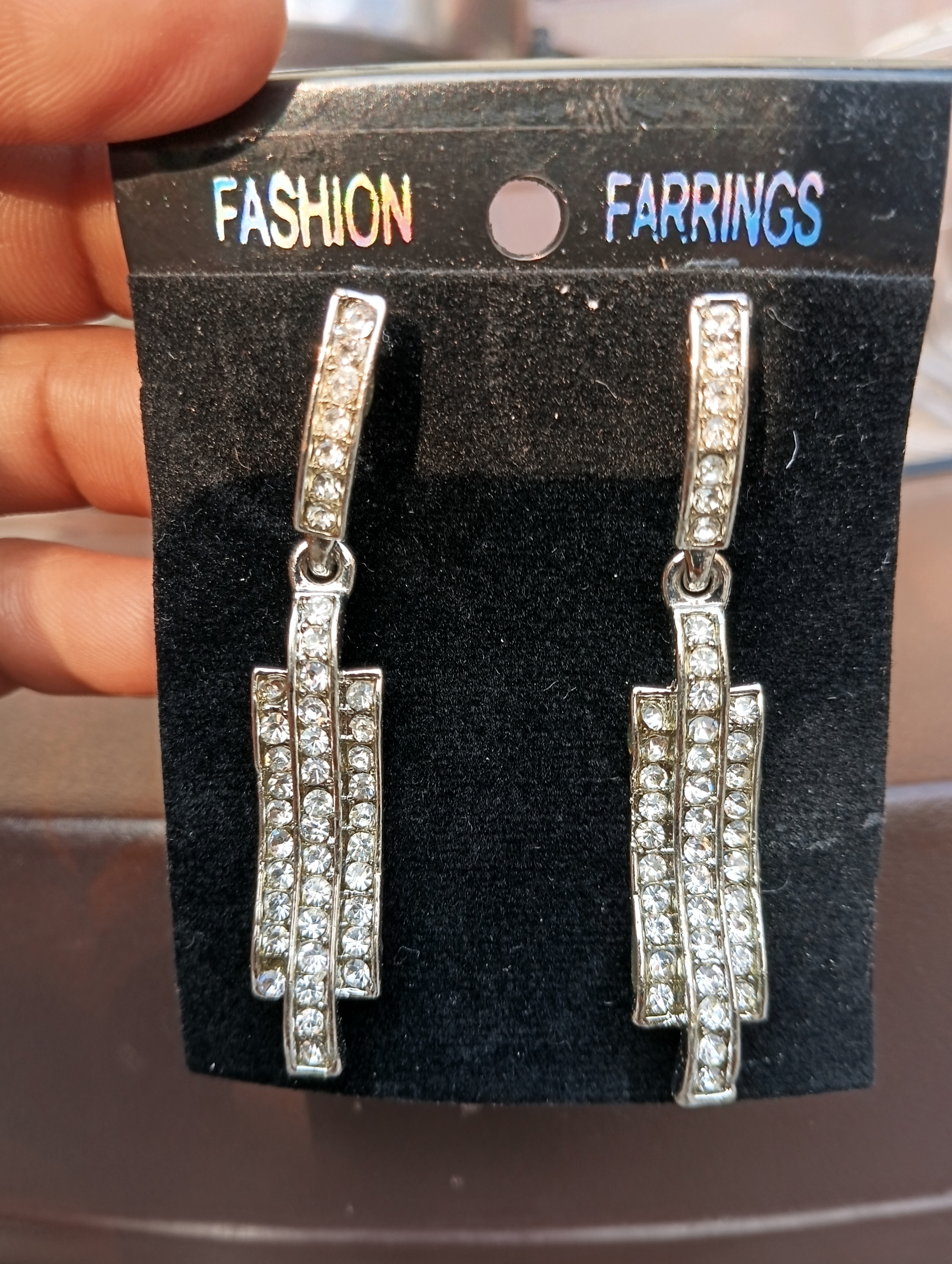 Elegant Rhinestone Drop Earrings