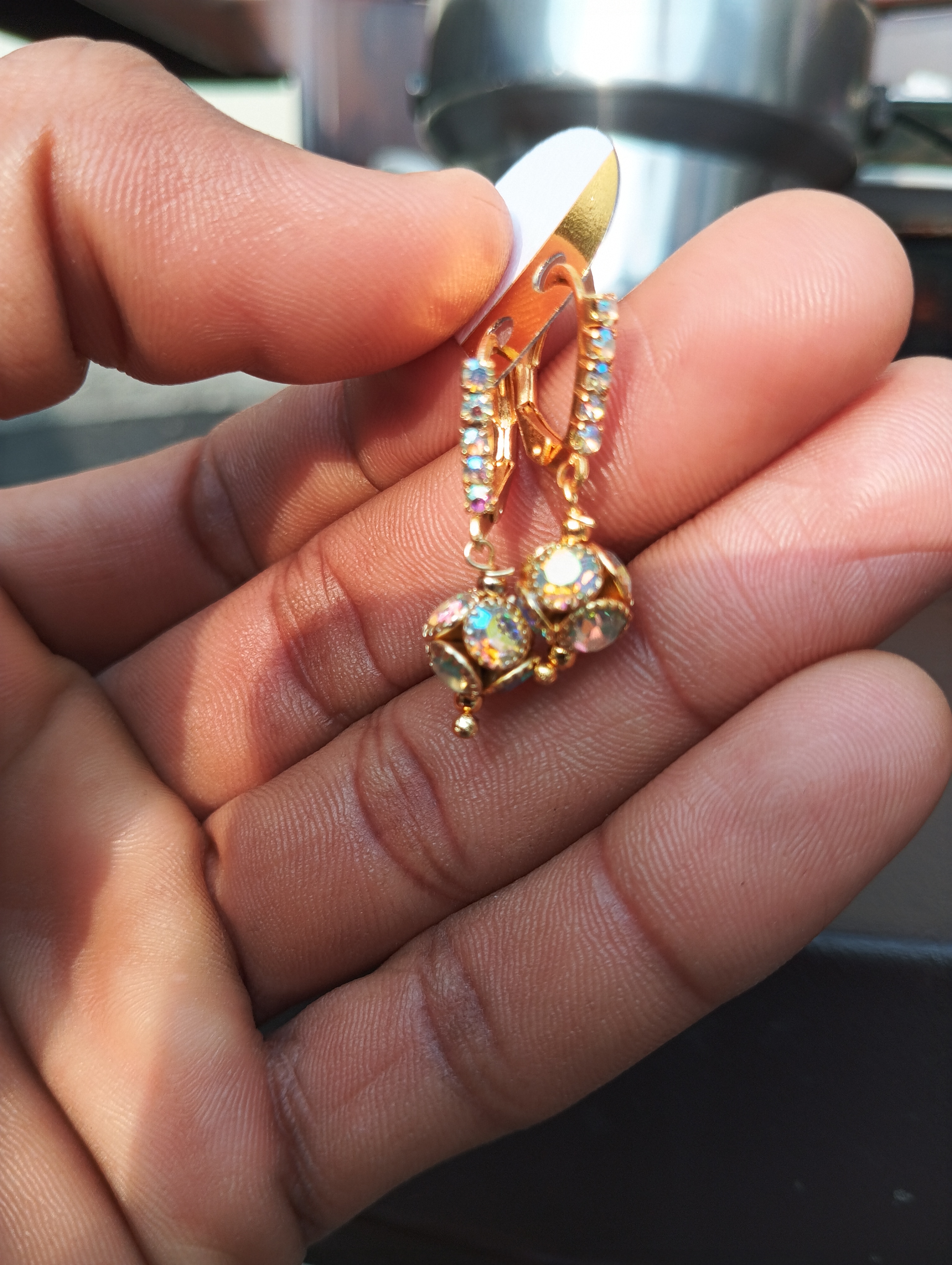 Gold-Plated Jhumka Earrings