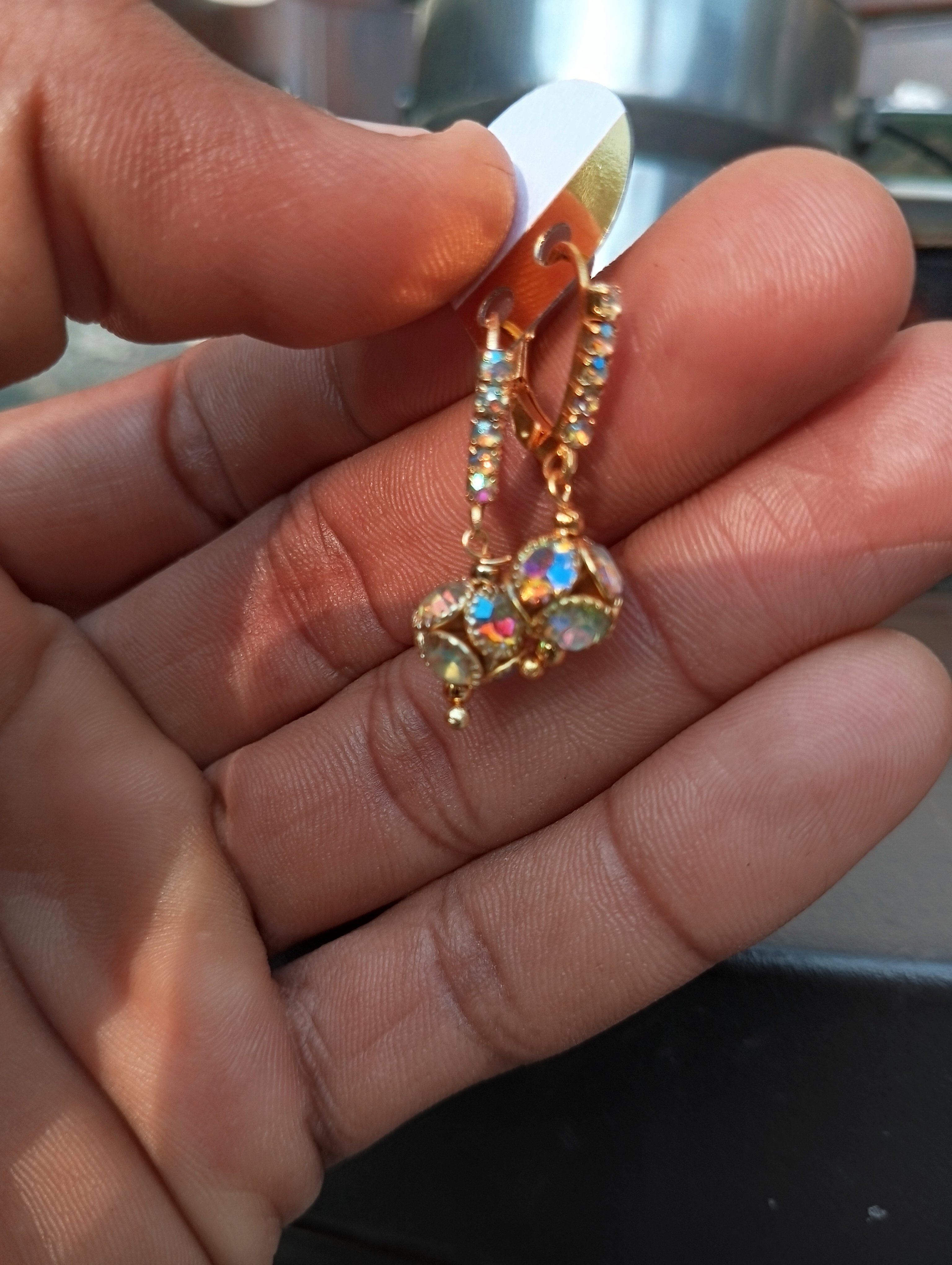 Gold-Plated Jhumka Earrings