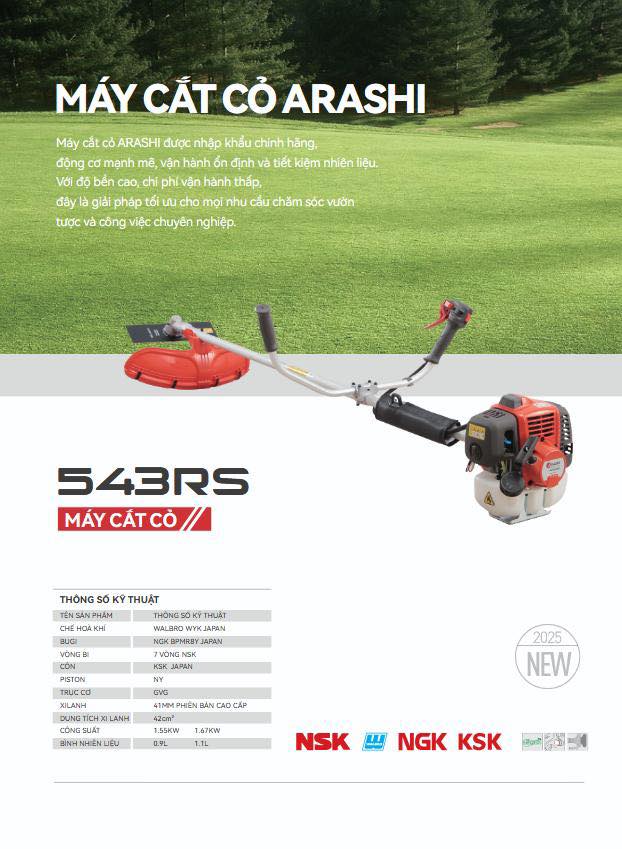 Máy cắt cỏ ARASHI 543RS