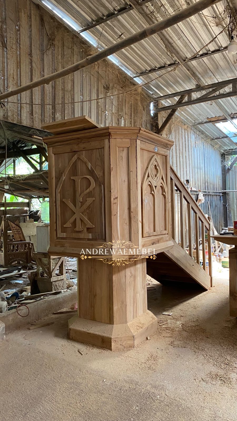 Mimbar Custom 1 Tangga