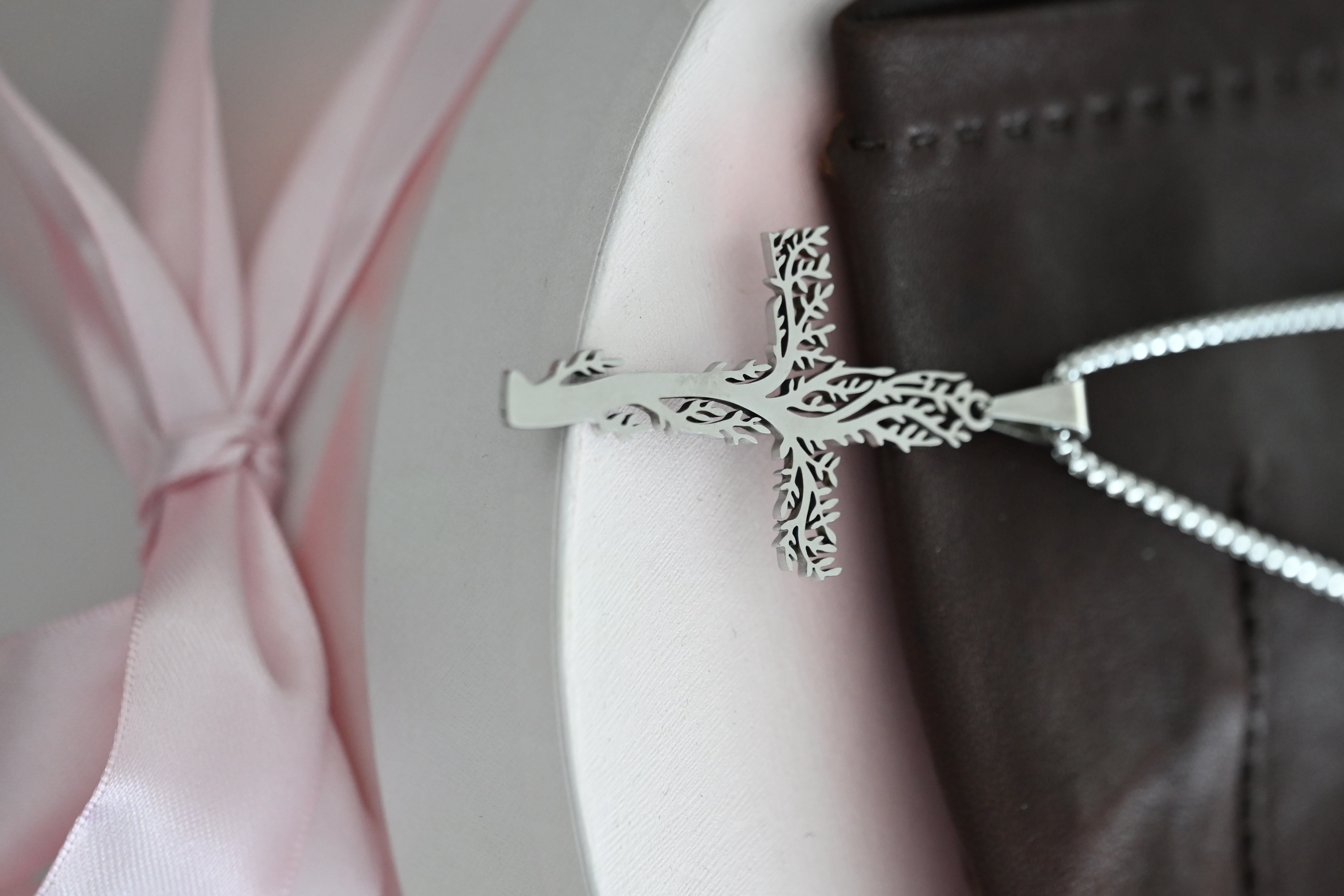 Stainless steal tree & cross