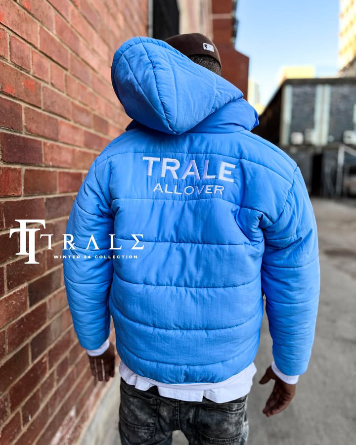 Trale Allover Blue Puffer Jacket