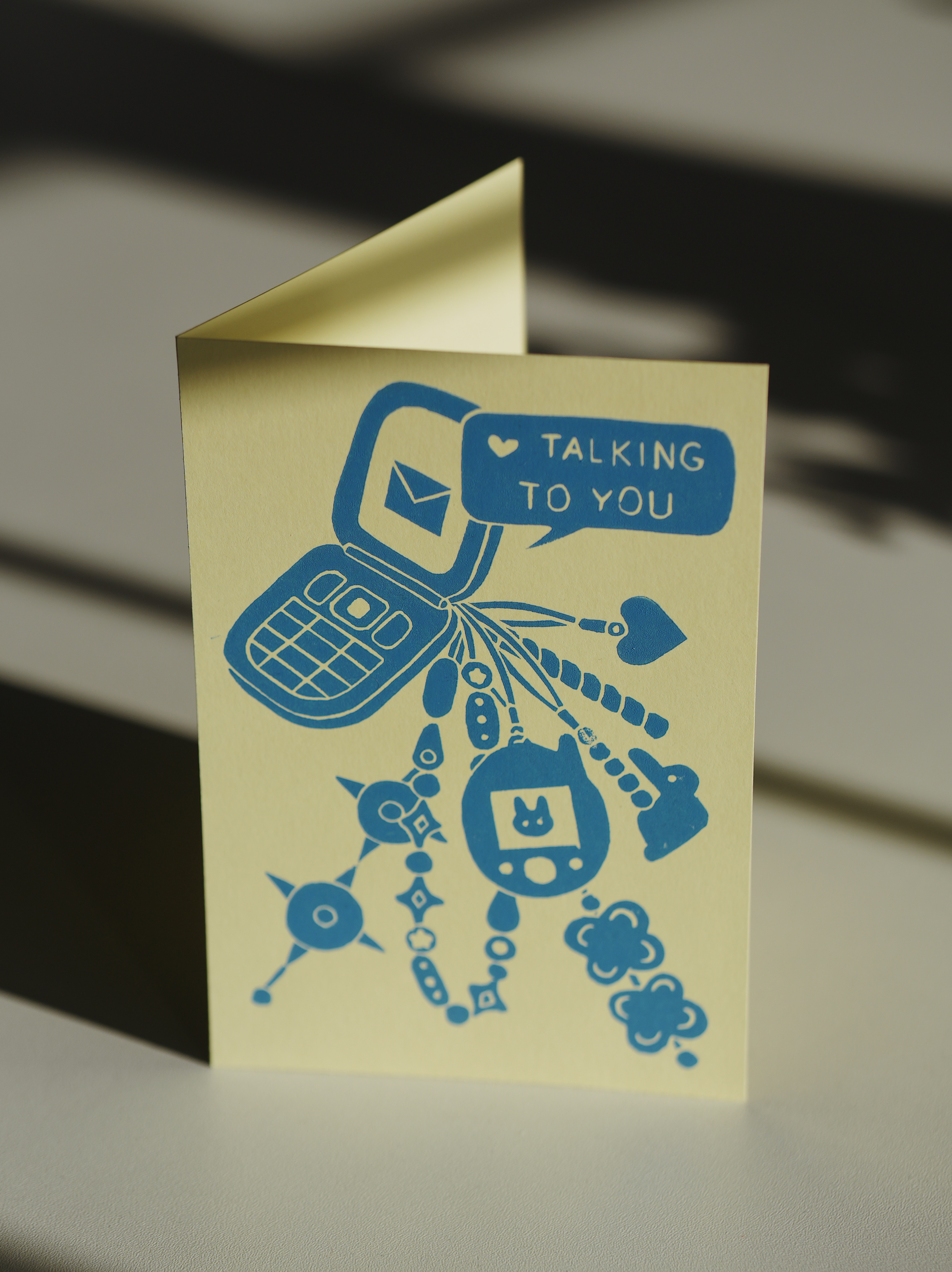 Rankų darbo atvirutė TAMAGOTCHI