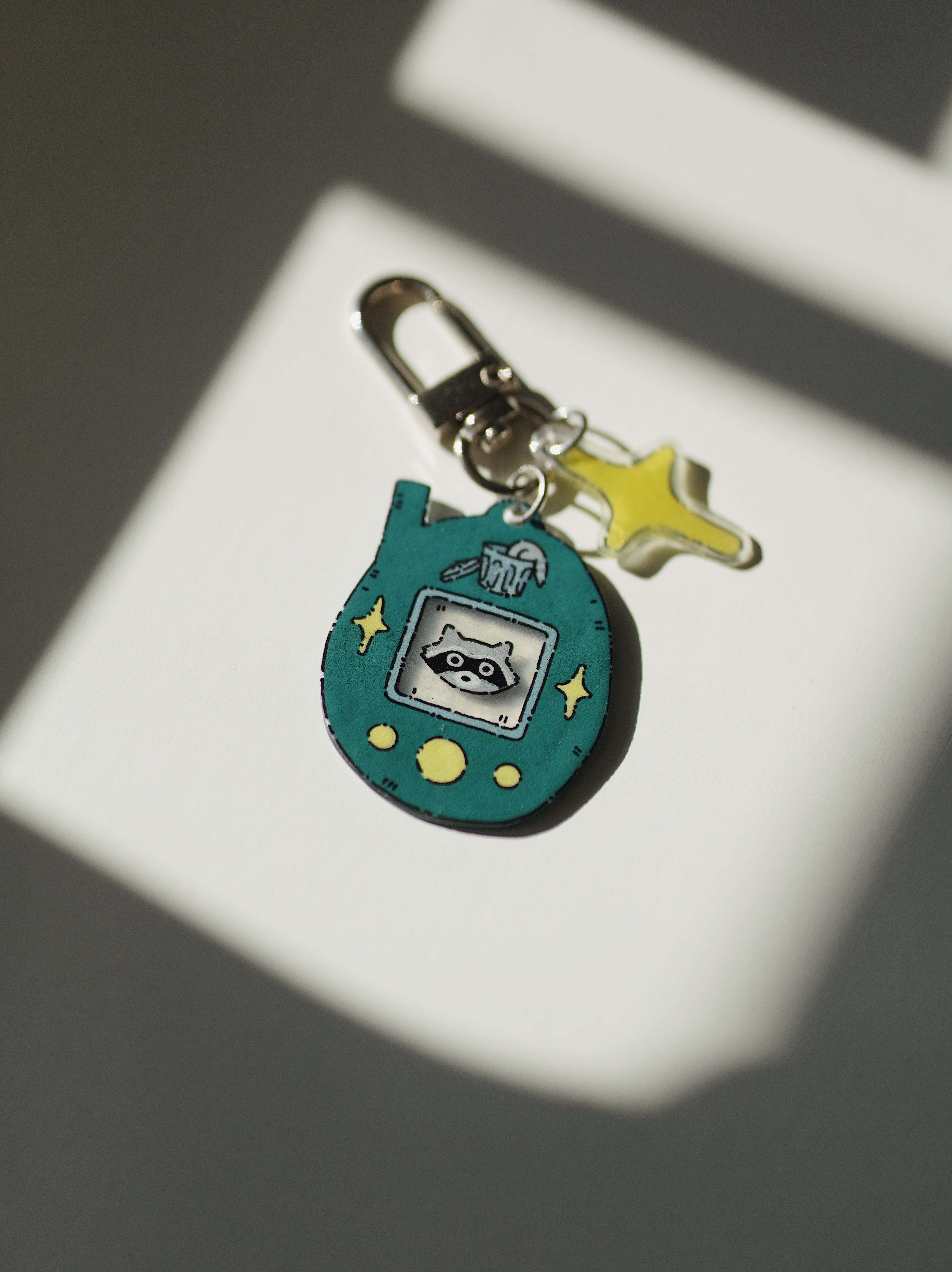 Raktų pakabukas su Tamagotchi meškėnu