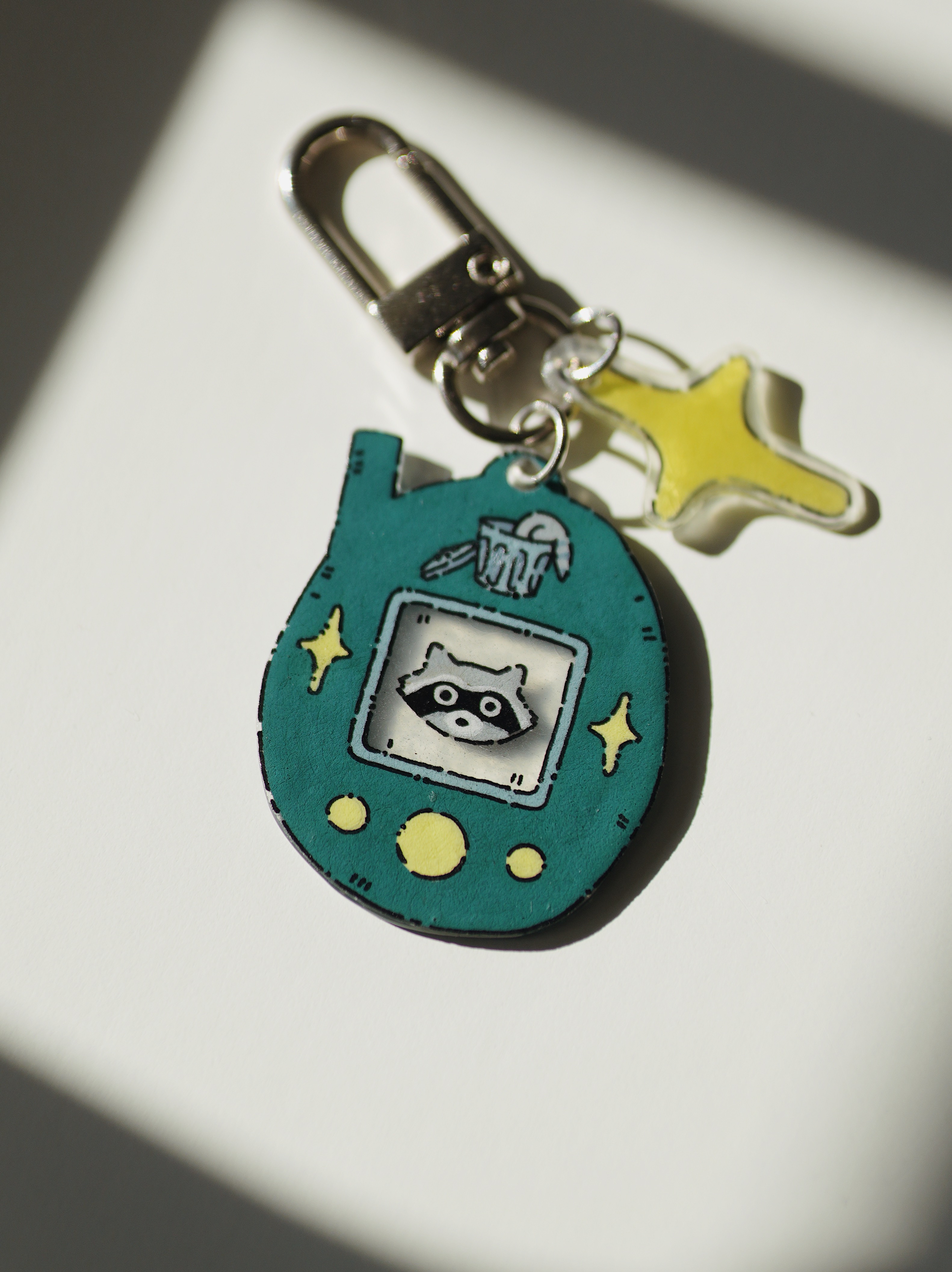 Raktų pakabukas su Tamagotchi meškėnu