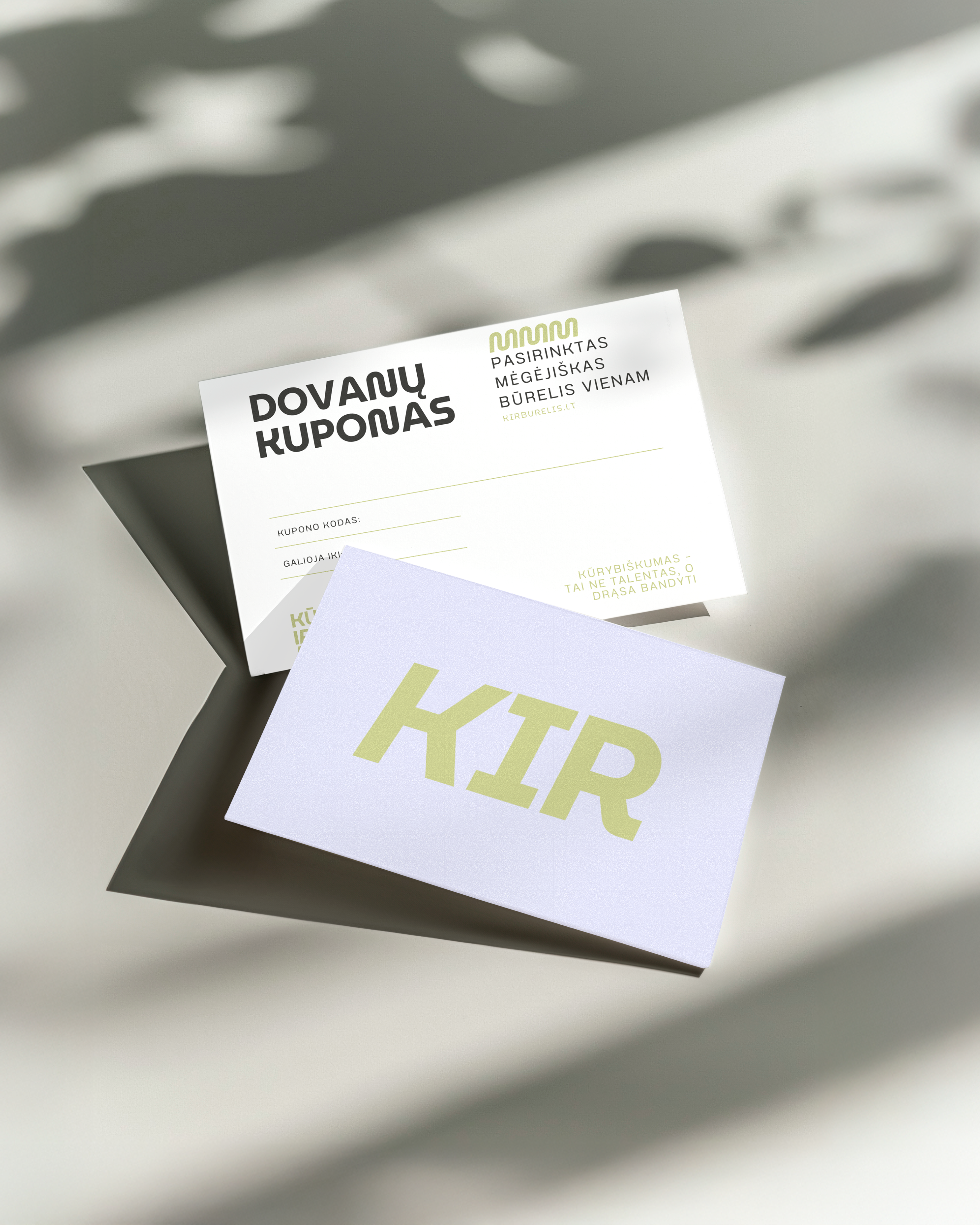 KIR būrelio dovanų kuponas