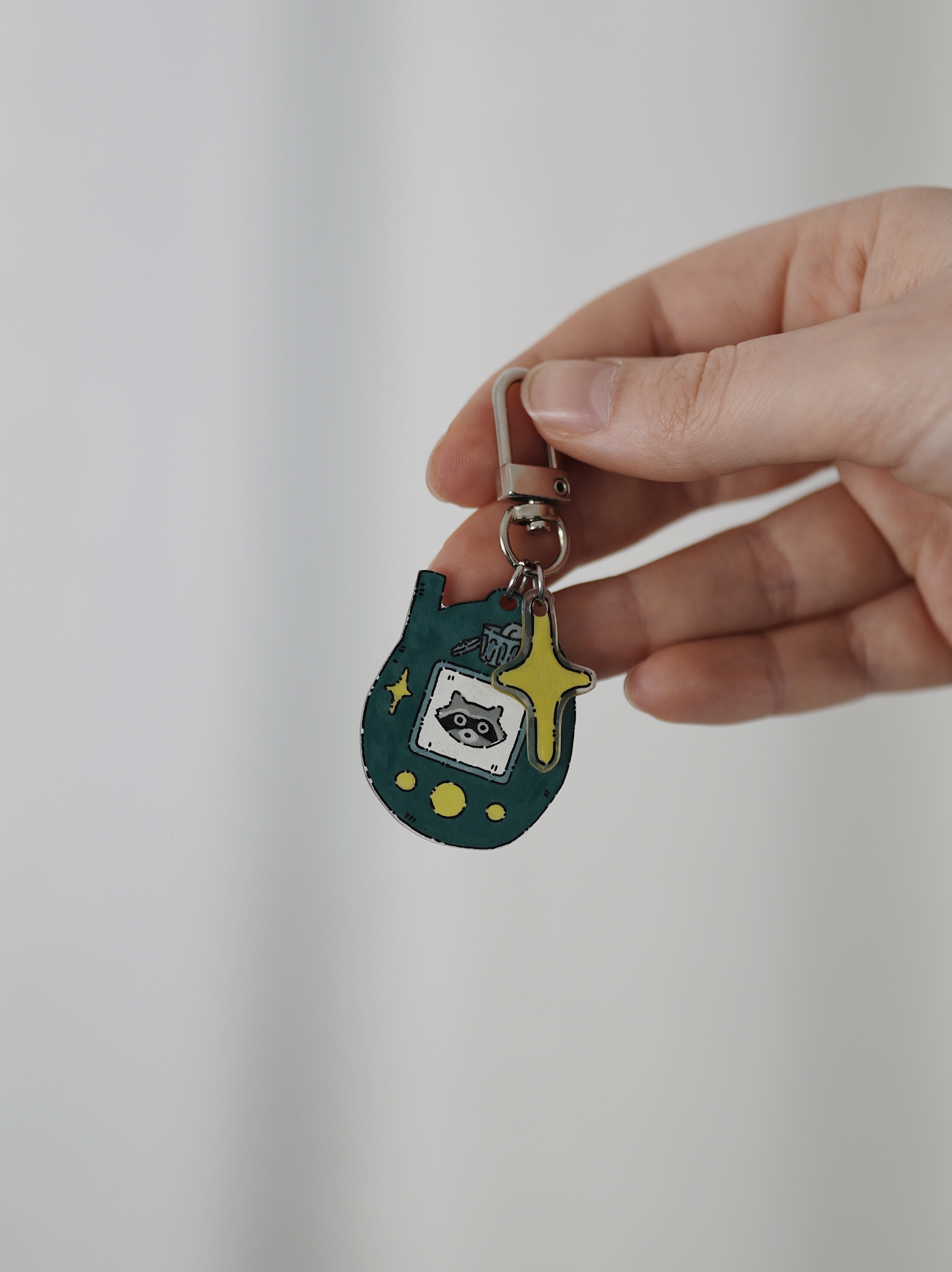 Raktų pakabukas su Tamagotchi meškėnu