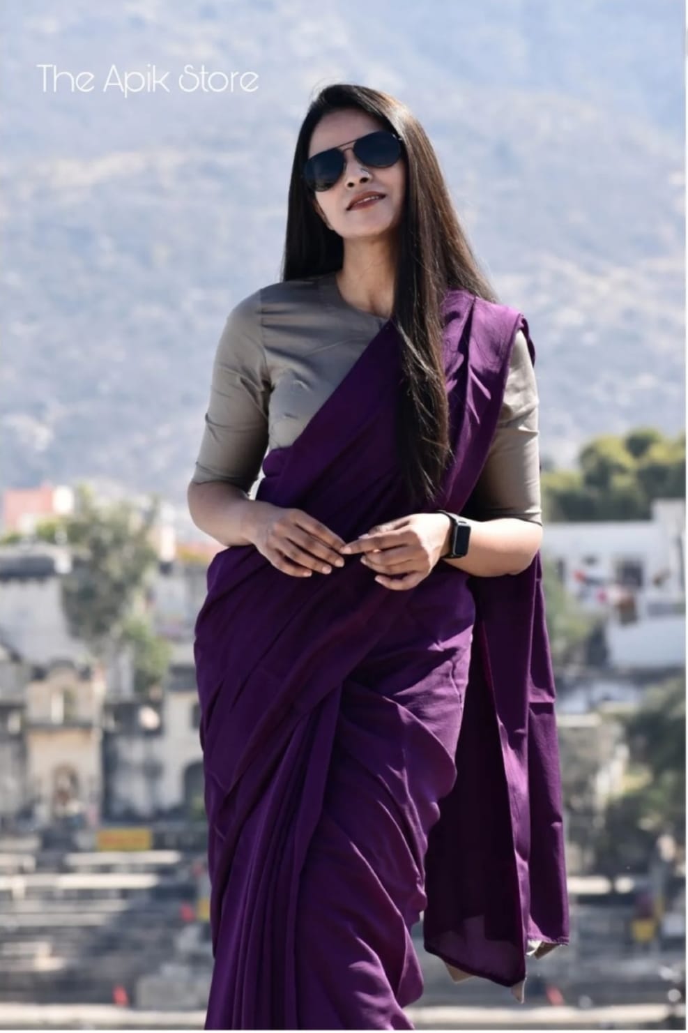 Premium Solid Mulmul Cotton Saree