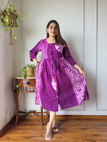 Trendy Bagru Hand Printed Gown