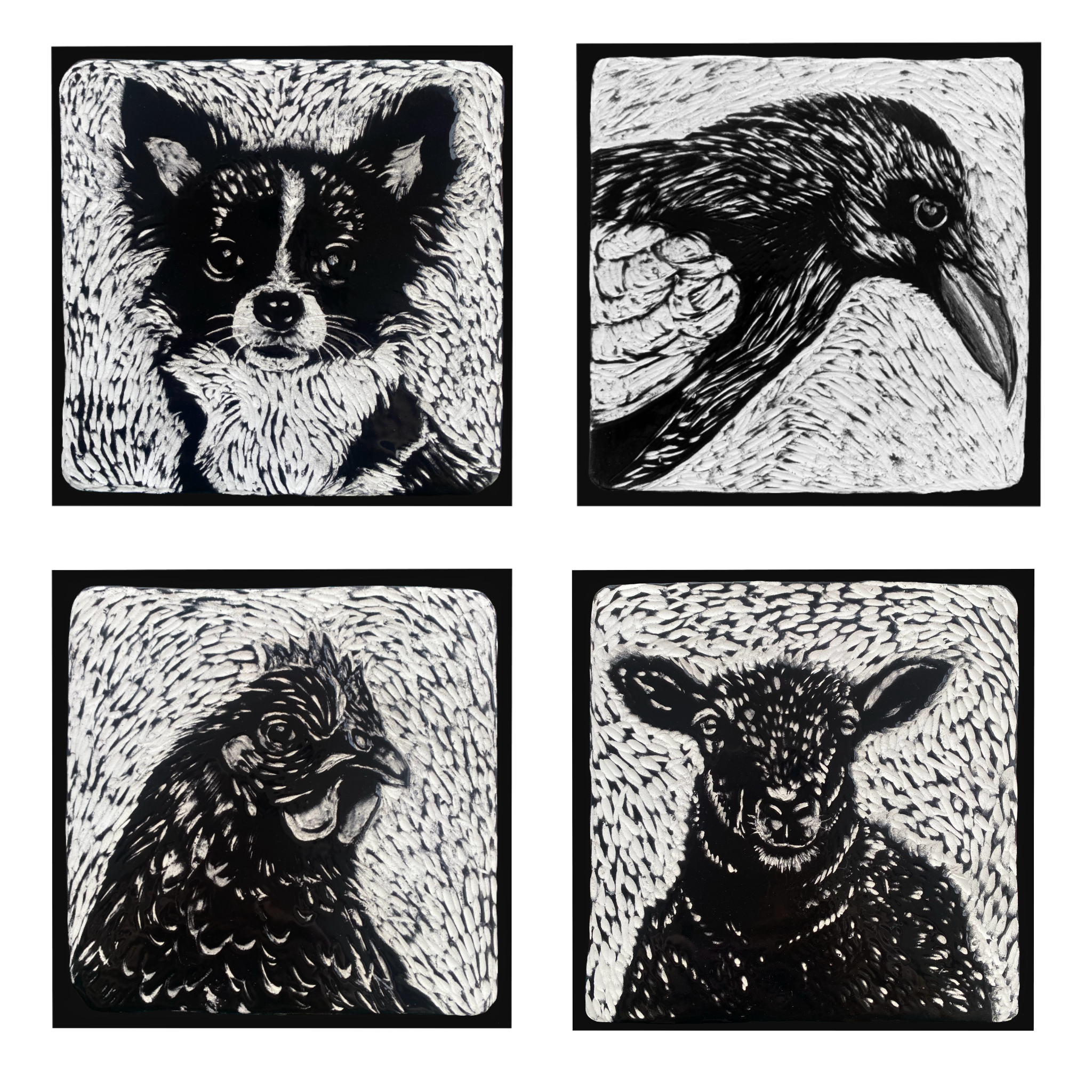 Handmade ceramic tile at Caffi Siabod, Capel Curig