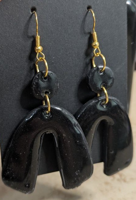 Handmade Black Earrings
