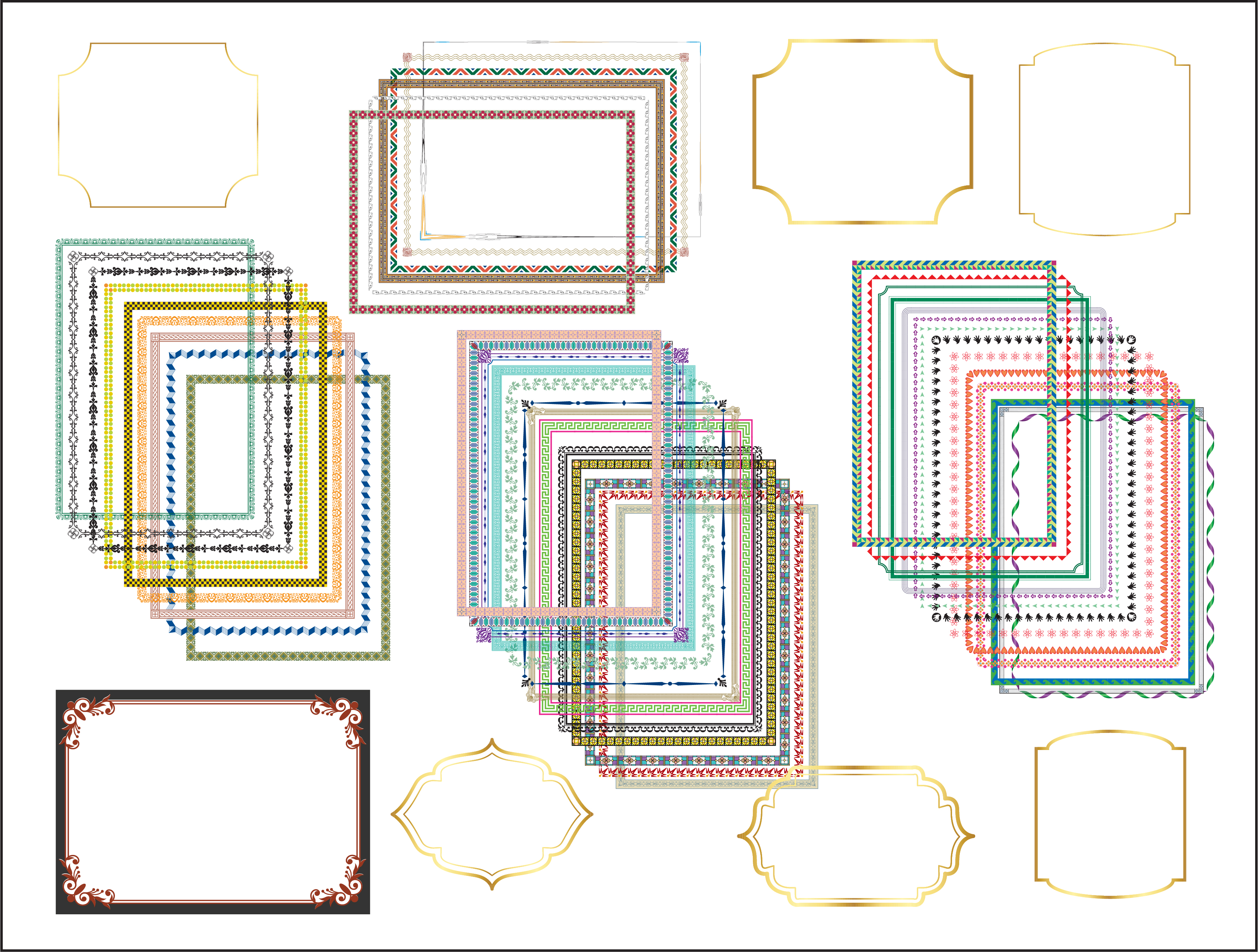 প্রিমিয়াম বর্ডার ও ফ্রেম ডিজাইন কালেকশন