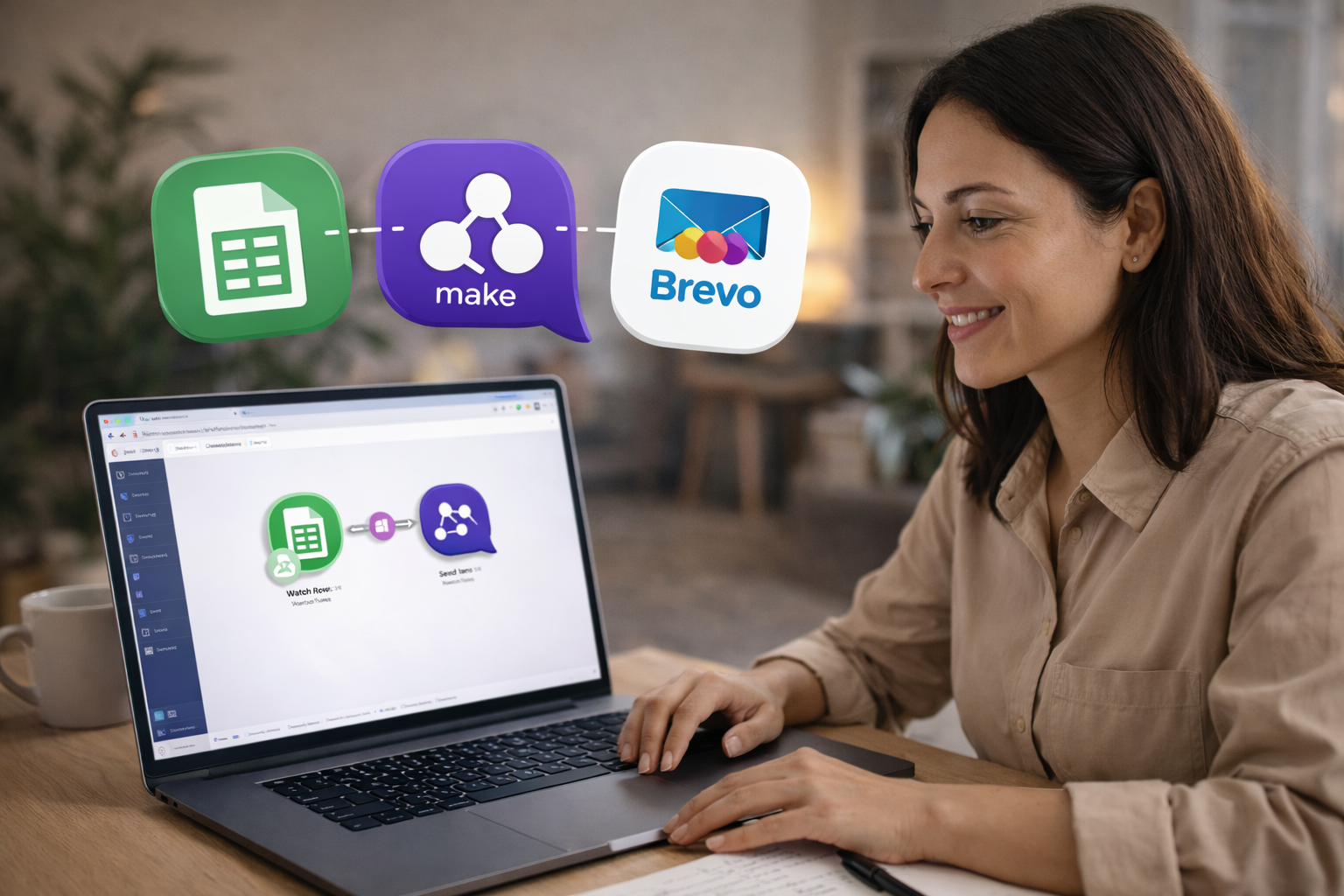 Automatiser ses mailings & newsletters avec MAKE et BREVO