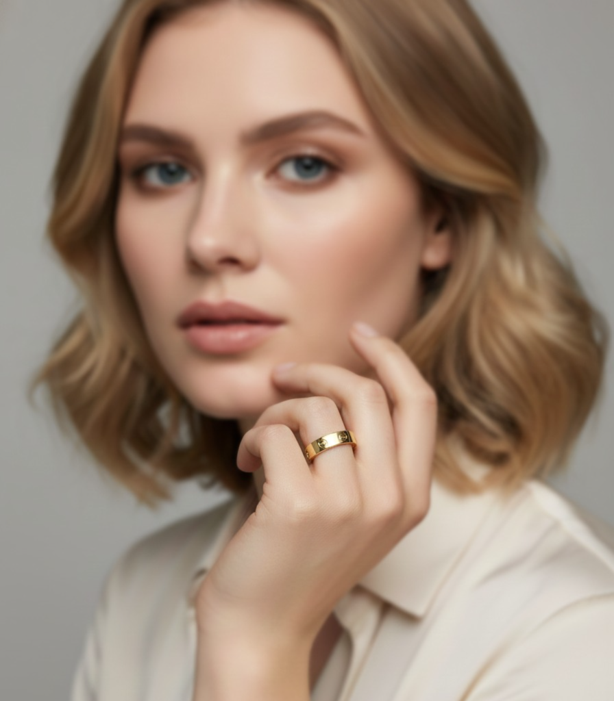 Elegant gold ring