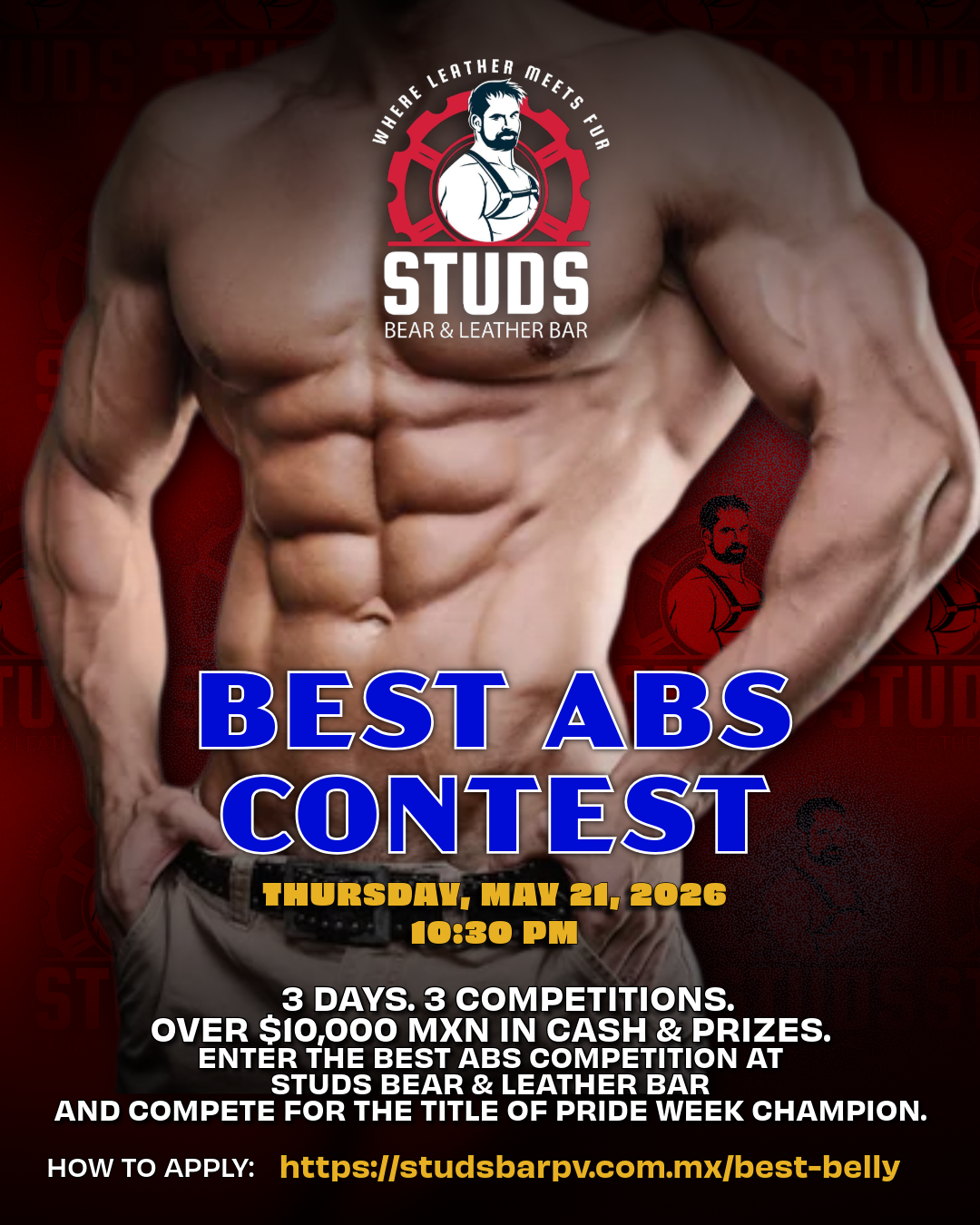 PRIDE WEEK 2026 - Best Abs Registration - Thursday, May 21, 2026