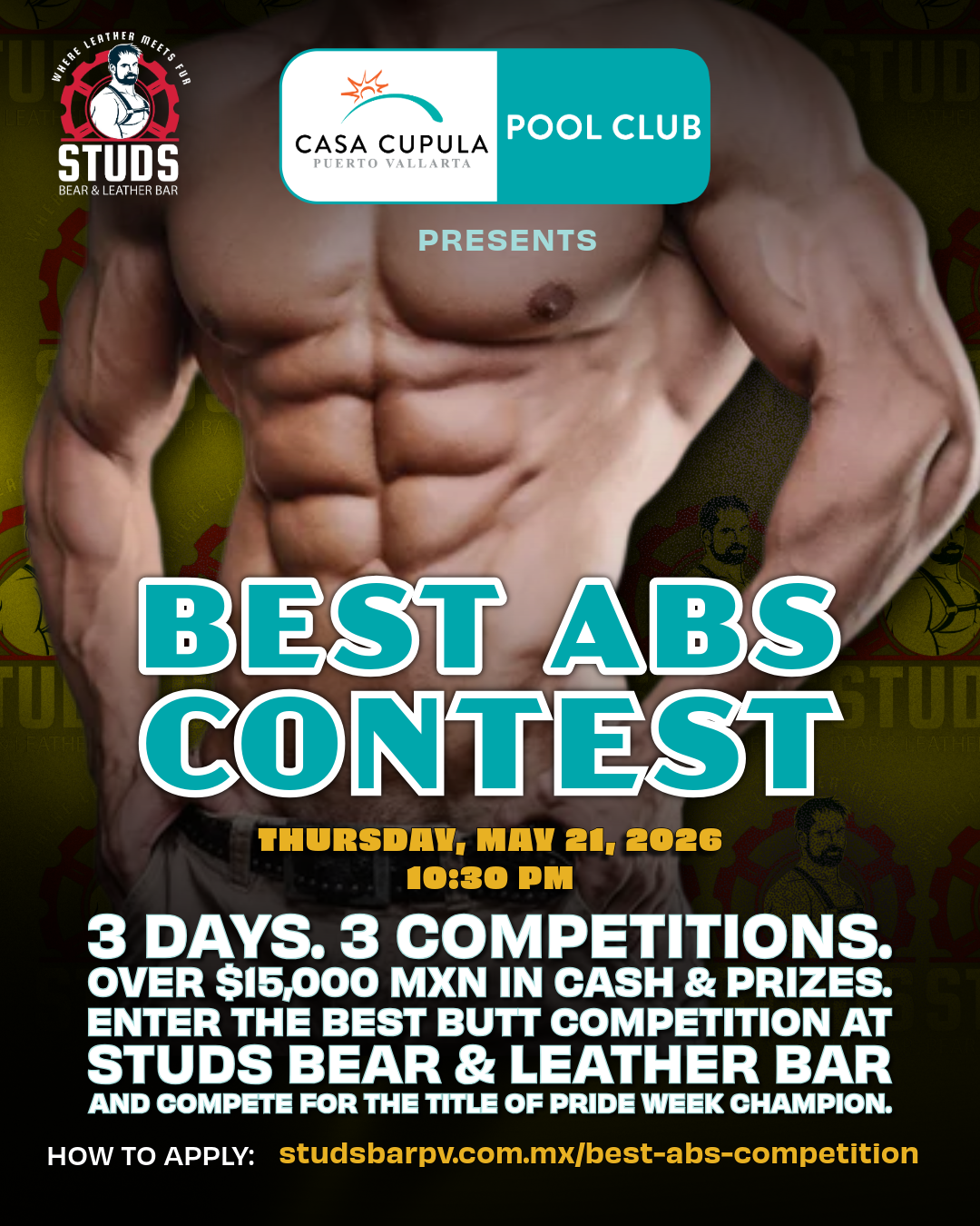PRIDE WEEK 2026 - Best Abs Registration - Thursday, May 21, 2026