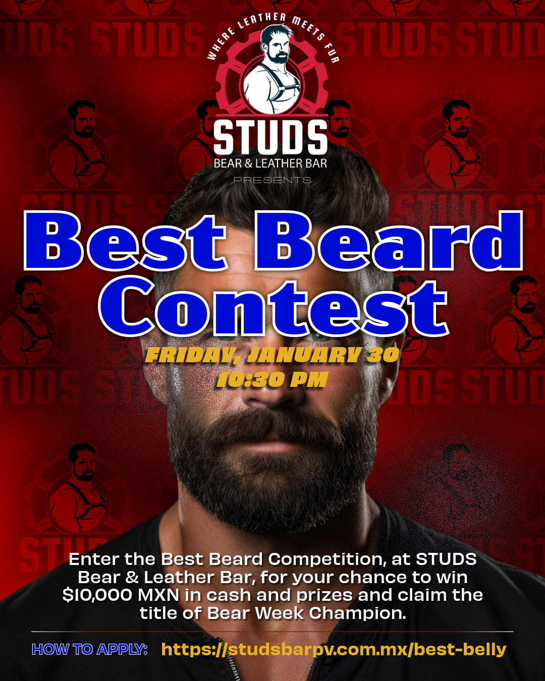 BEAR WEEK 2026 - Best Beard Registration - Friday, January 30, 2025 at 10:30 PM.