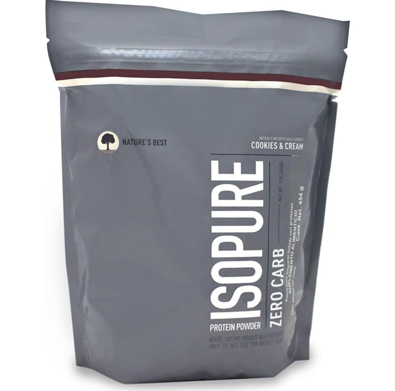 ISOPURE ZERO CARB 1 LB (454 GRS) COOKIES & CREAM 