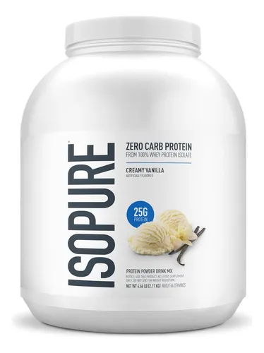 Proteína en Polvo Isopure Zero Carb Vainilla Cremosa 4.5 lb