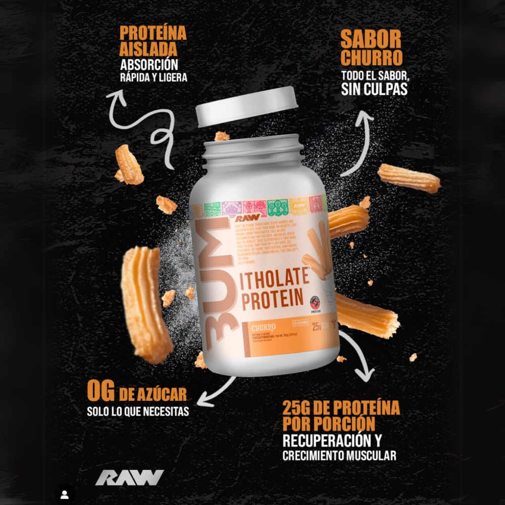Proteína Isolate CBUM 1.75lb Sabor Churro (Edición Limitada)