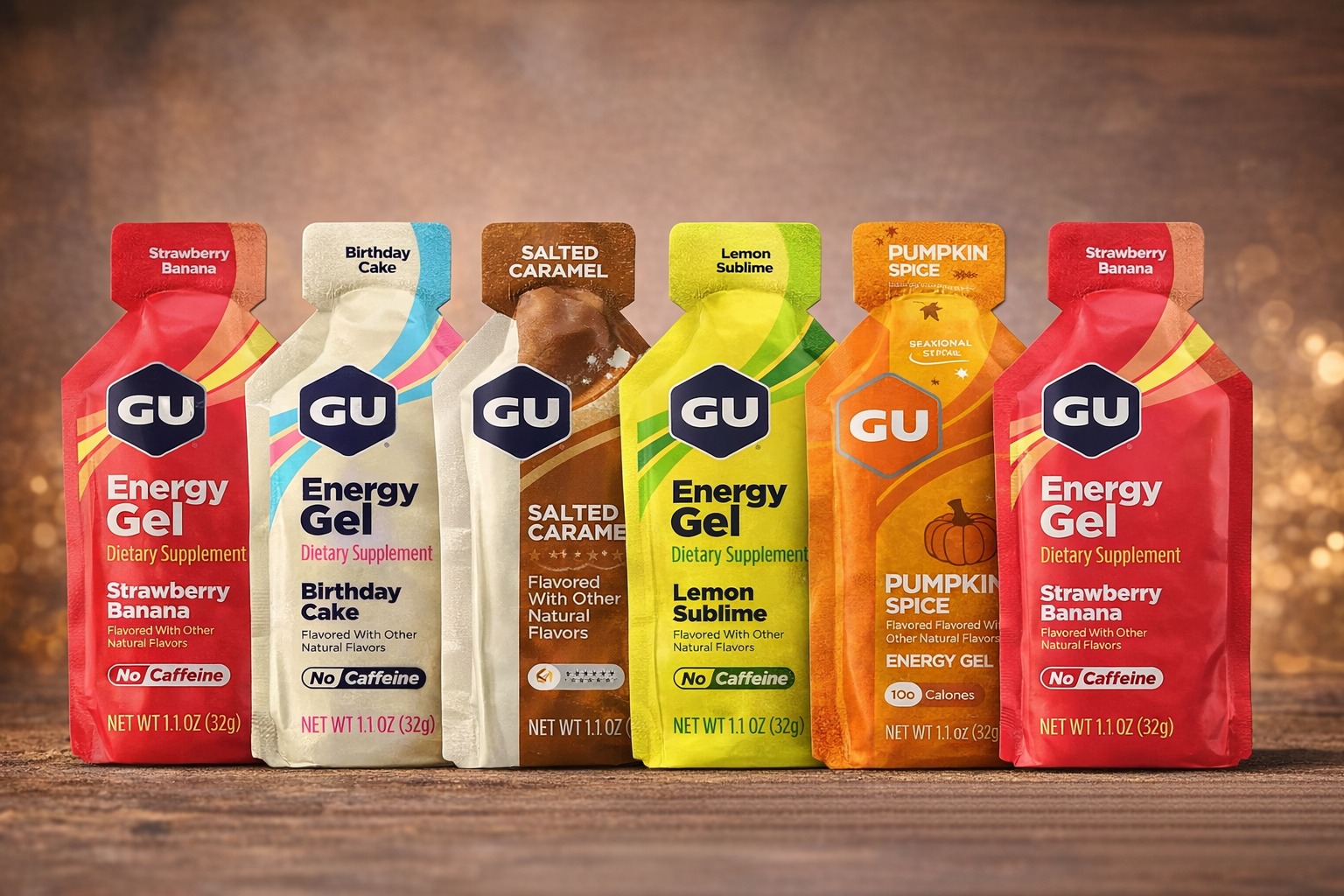 Gel Energético GU 10 Pack y 15 Pack Varios sabores