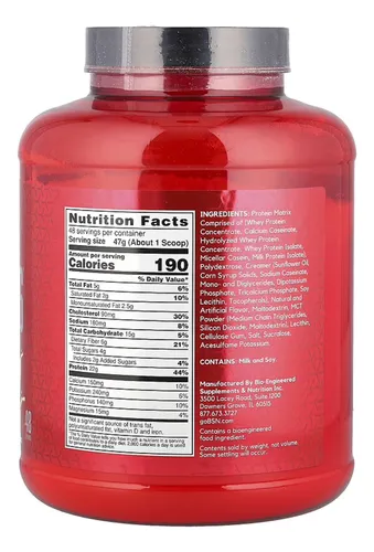 Proteína Syntha-6 Ulta Premium Sabor Vainilla Ice Cream