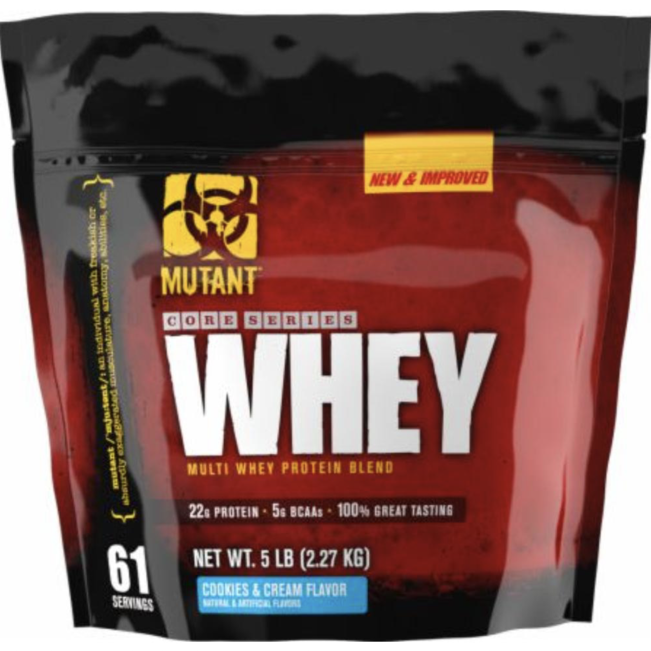 Proteína Mutant %100 Whey Cookies & Cream 5 lb 