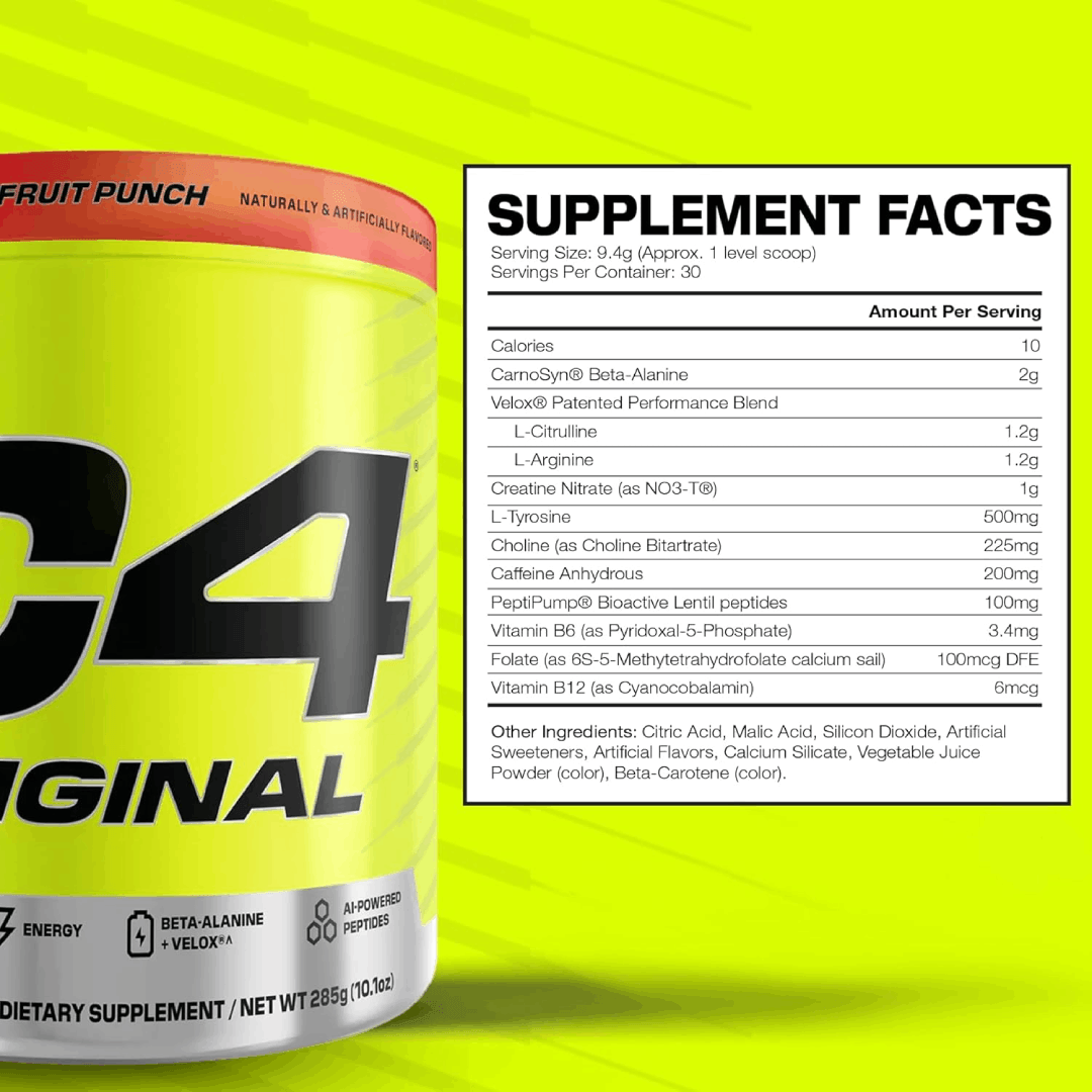 C4 Original Pre-Workout 30 servicios 285g