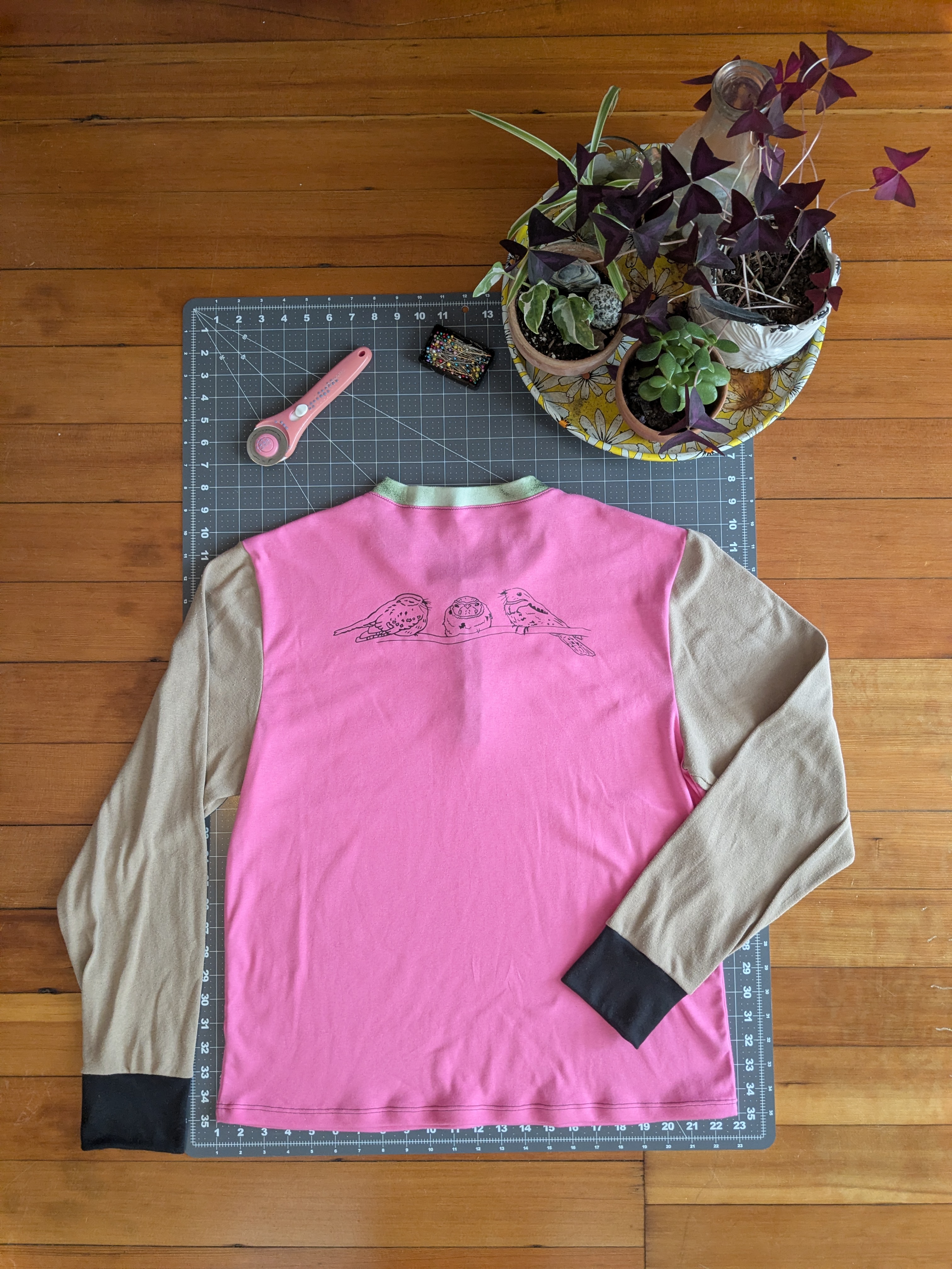 Henley Long Sleeve L (Watermelon)
