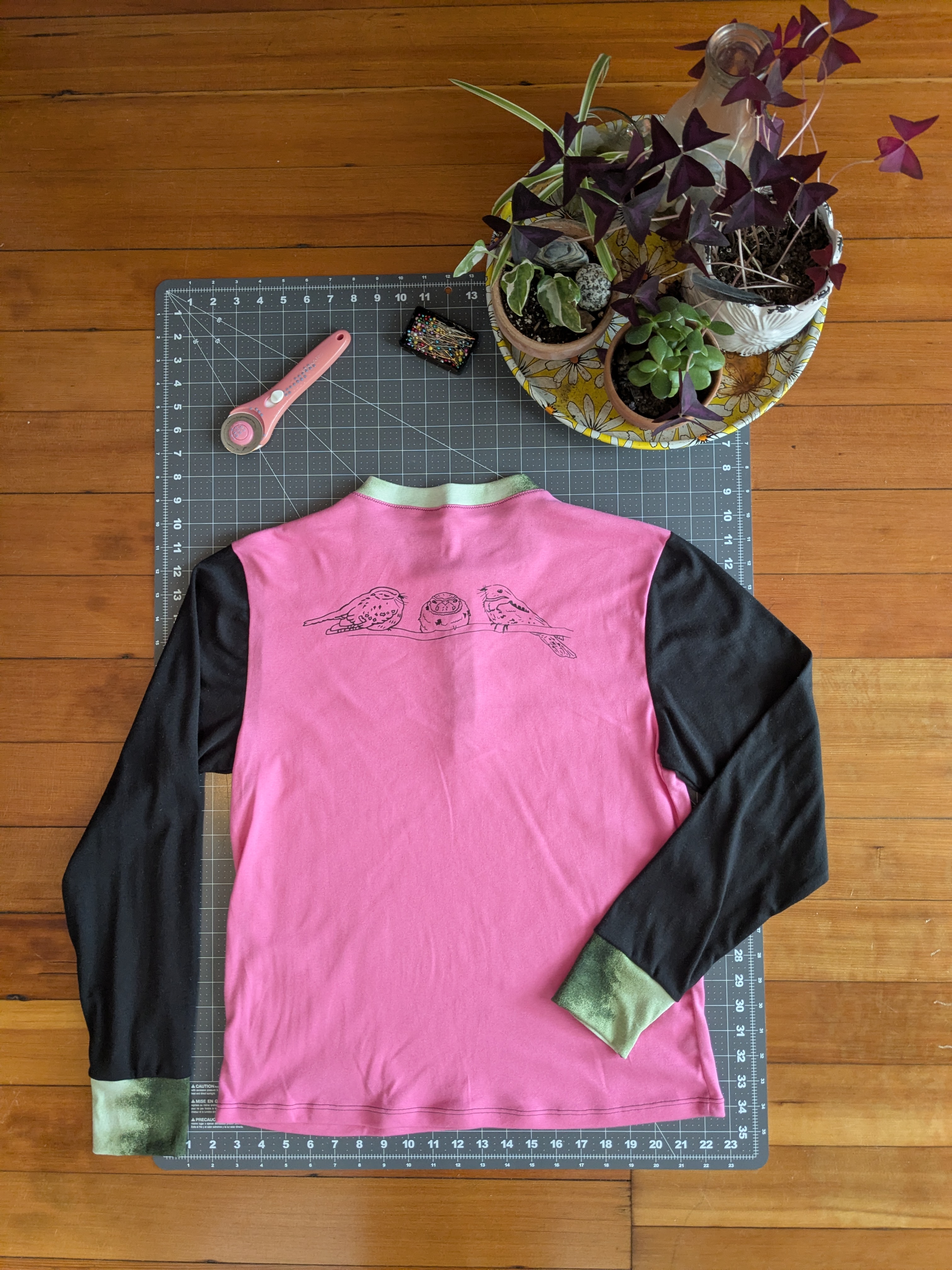 Henley Long Sleeve S (Watermelon)