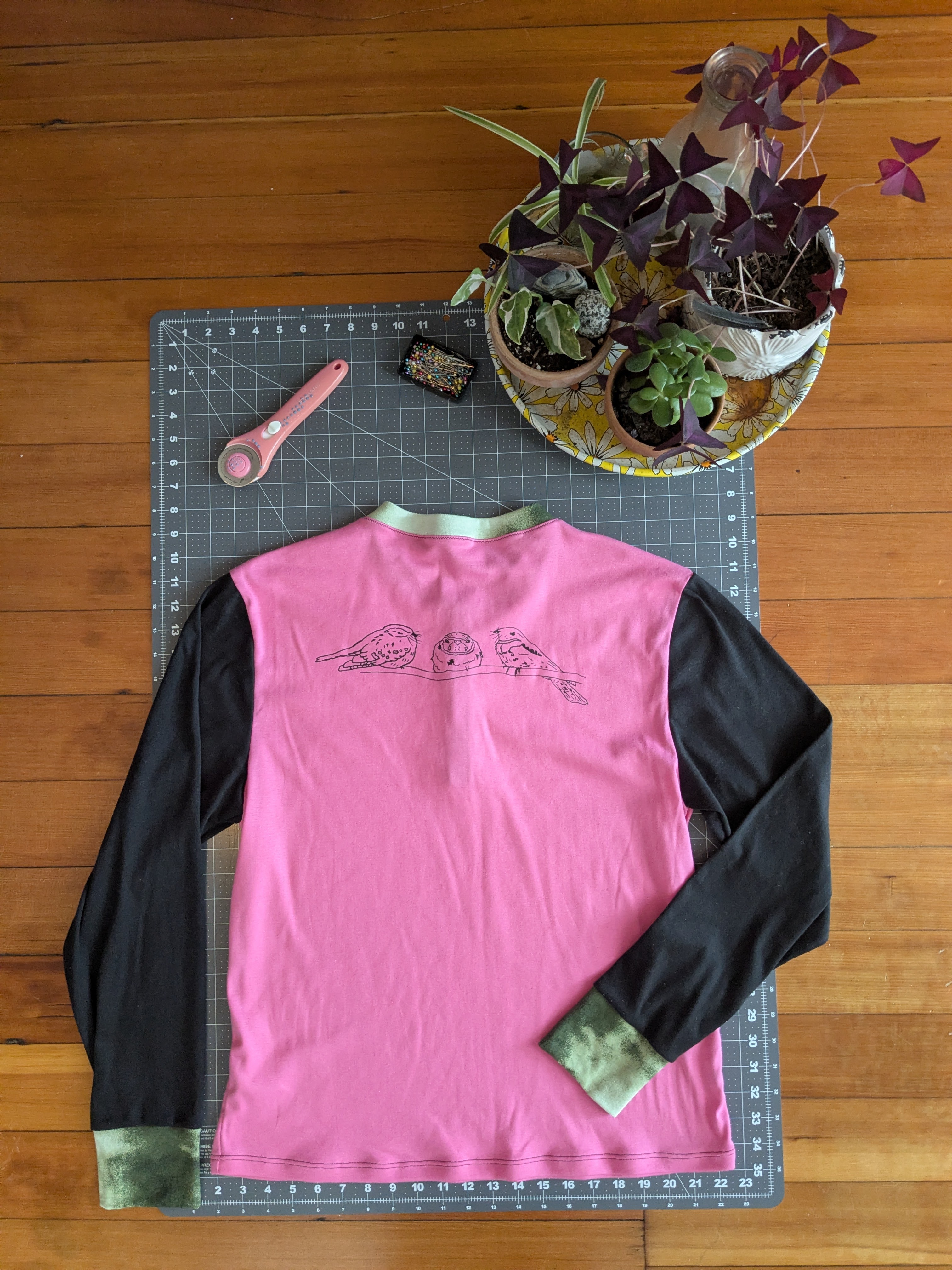 Henley Long Sleeve M (Watermelon)