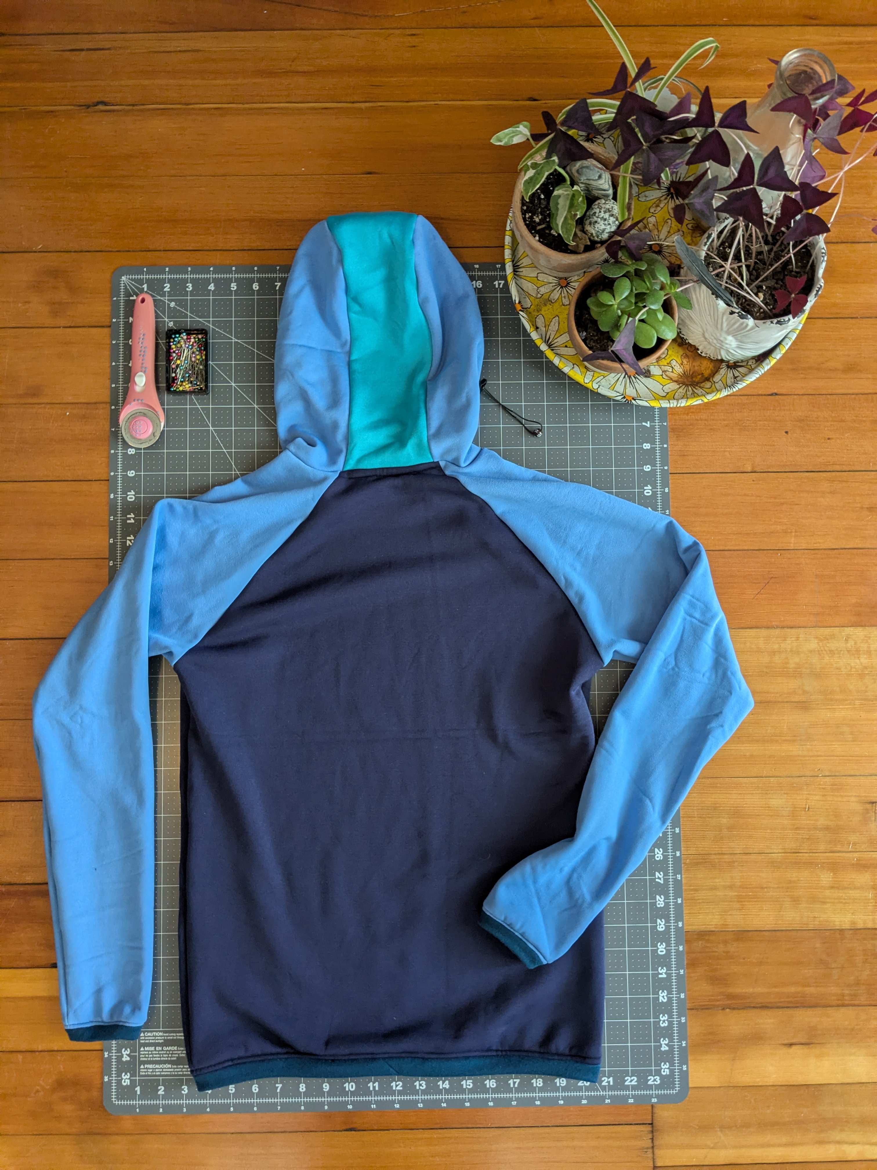 Raglan Hoodie Small (The Blues)