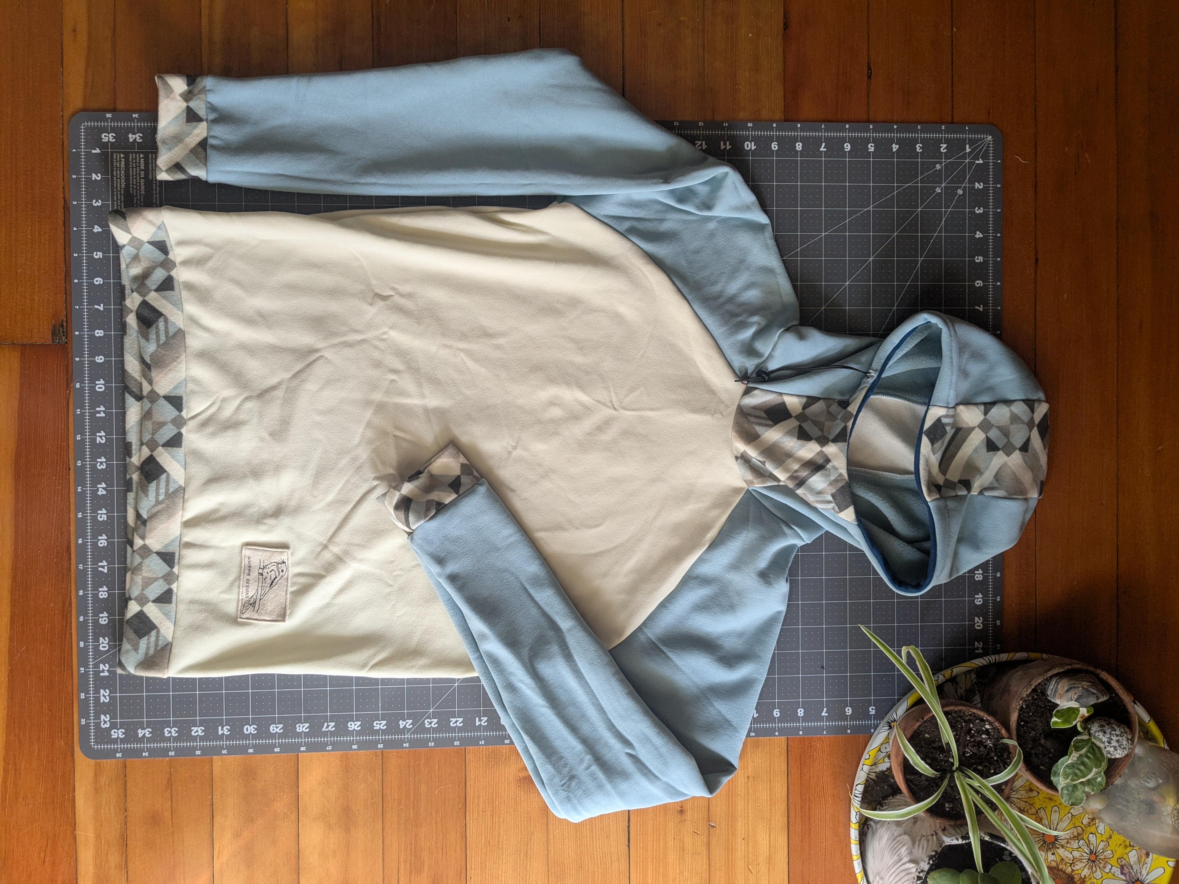 Raglan Hoodie Small (Frosty)