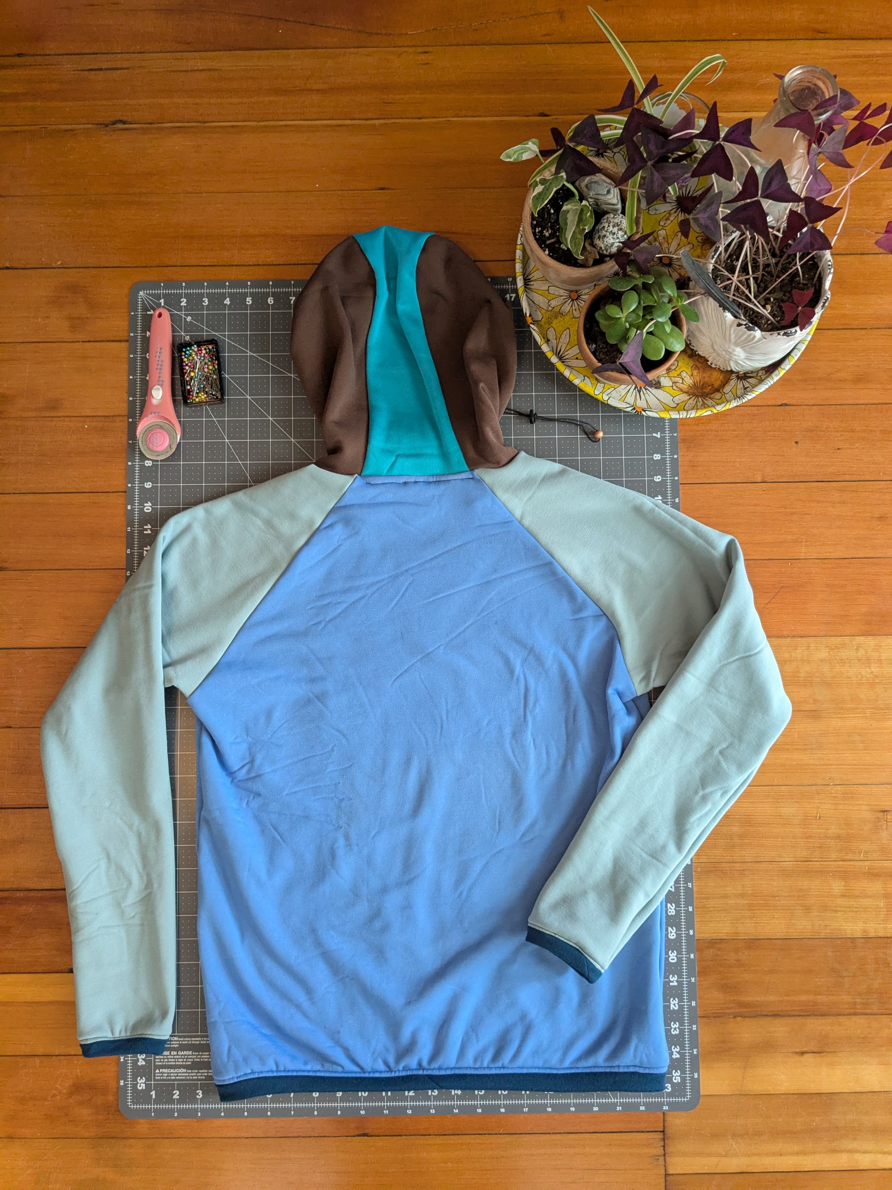 Raglan Hoodie Medium (The Blues)