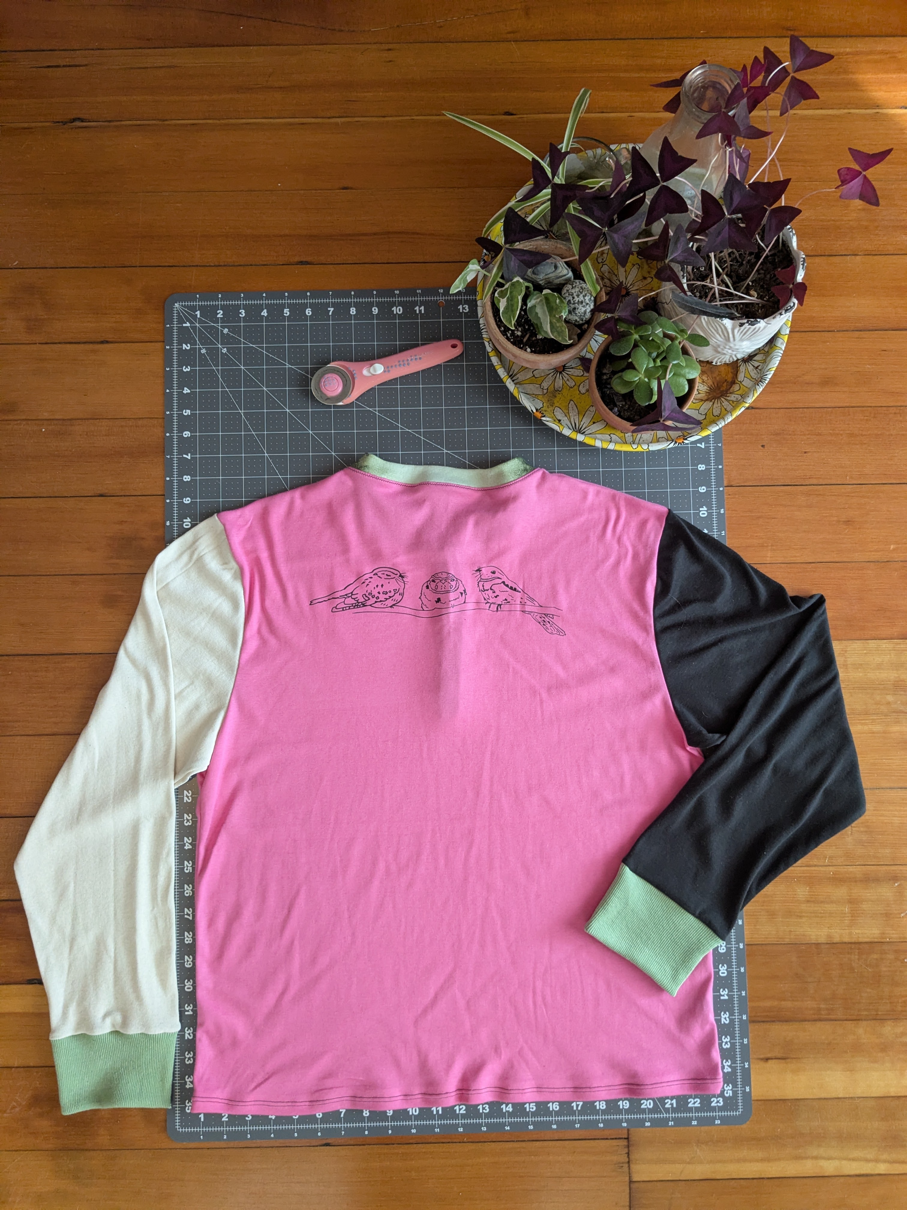 Henley Long Sleeve XL (Watermelon)