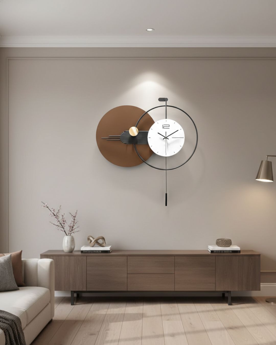 Luxury Minimalist Designer Metal Wall Clock