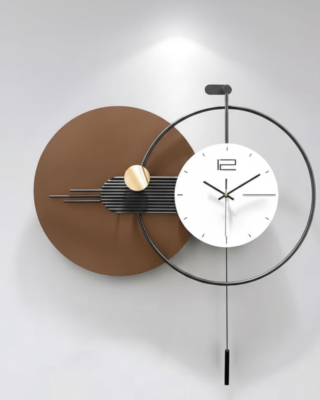Luxury Minimalist Designer Metal Wall Clock