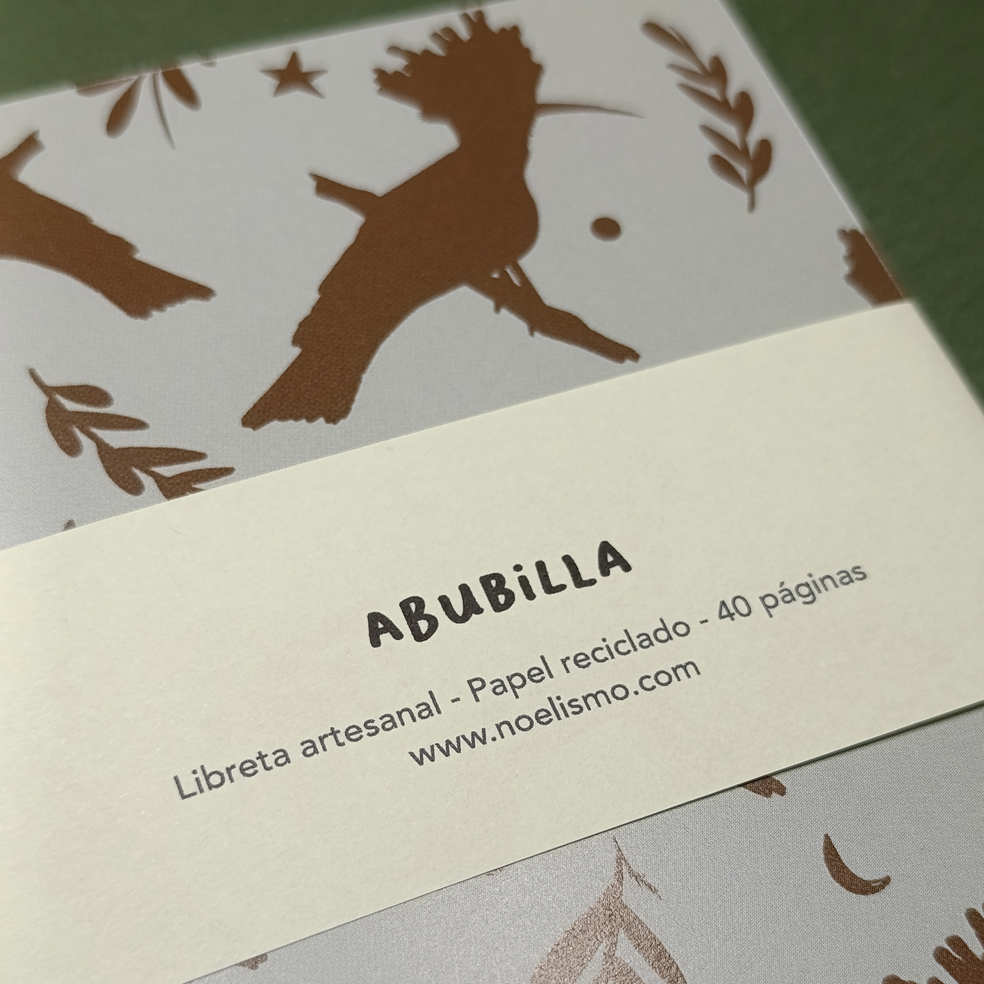 Abubilla Libreta artesanal 