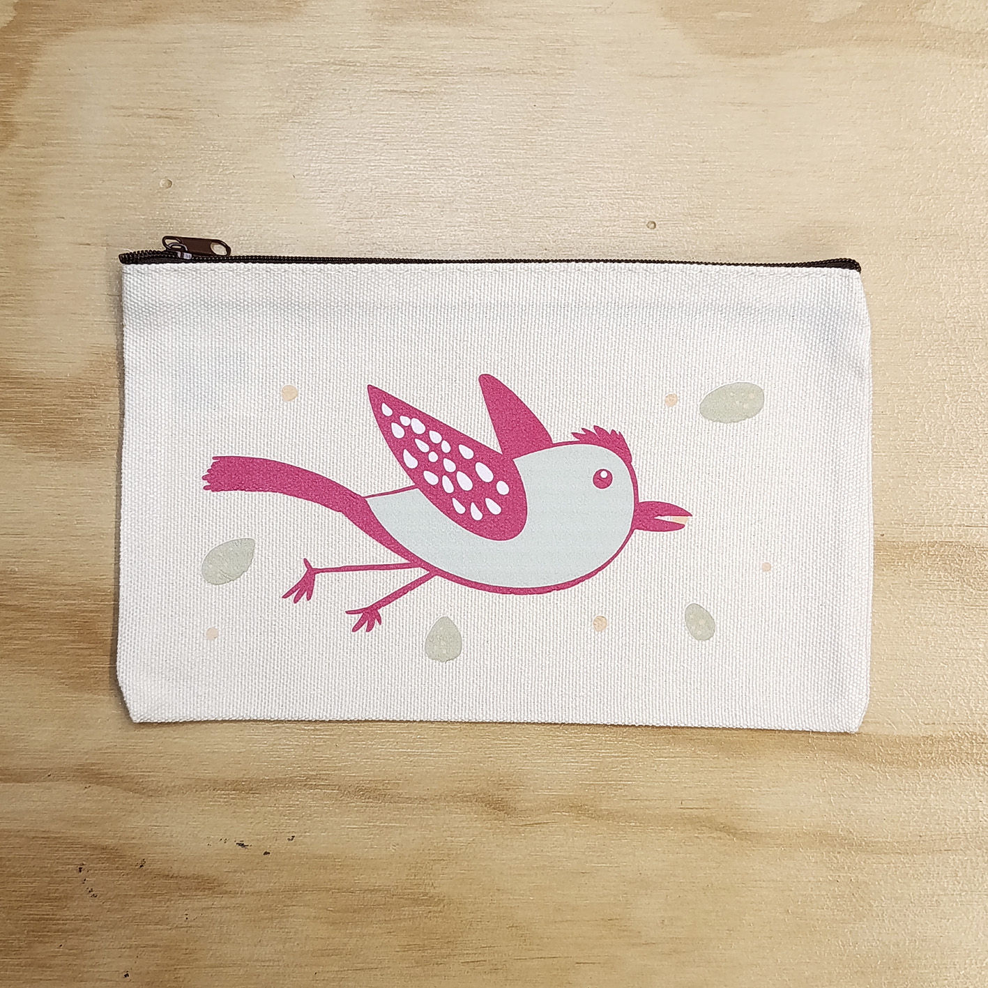 Estuche pájaro verde