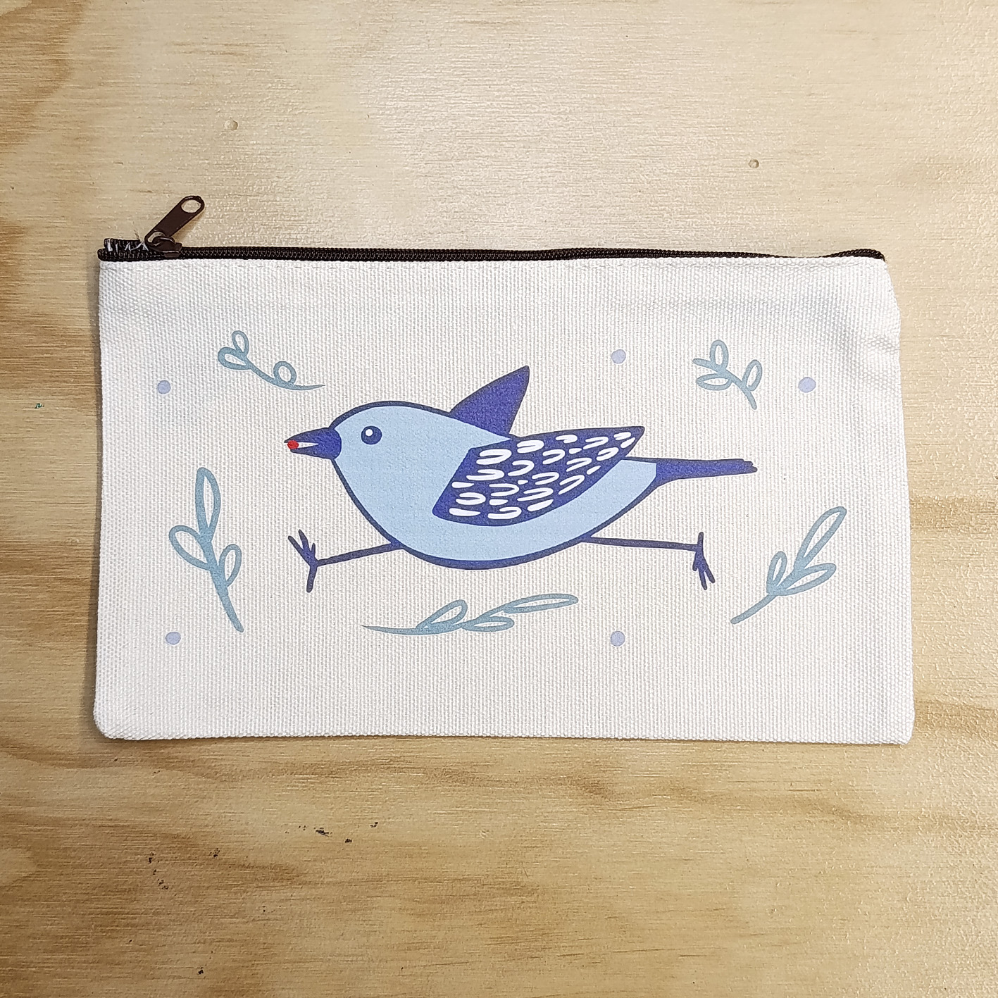 Estuche pájaro azúl