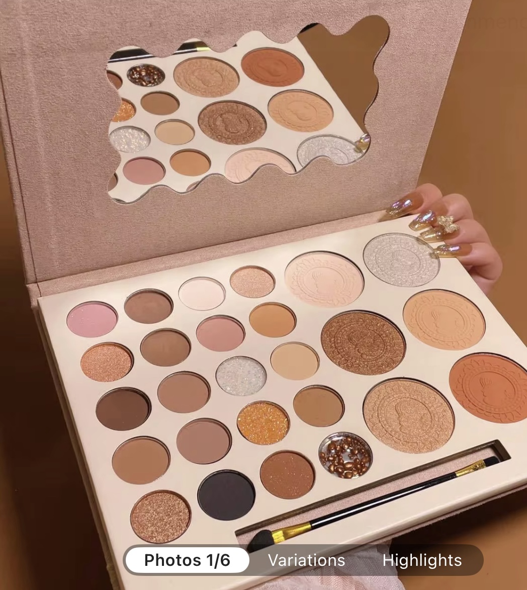 Paleta de sombras de ojos