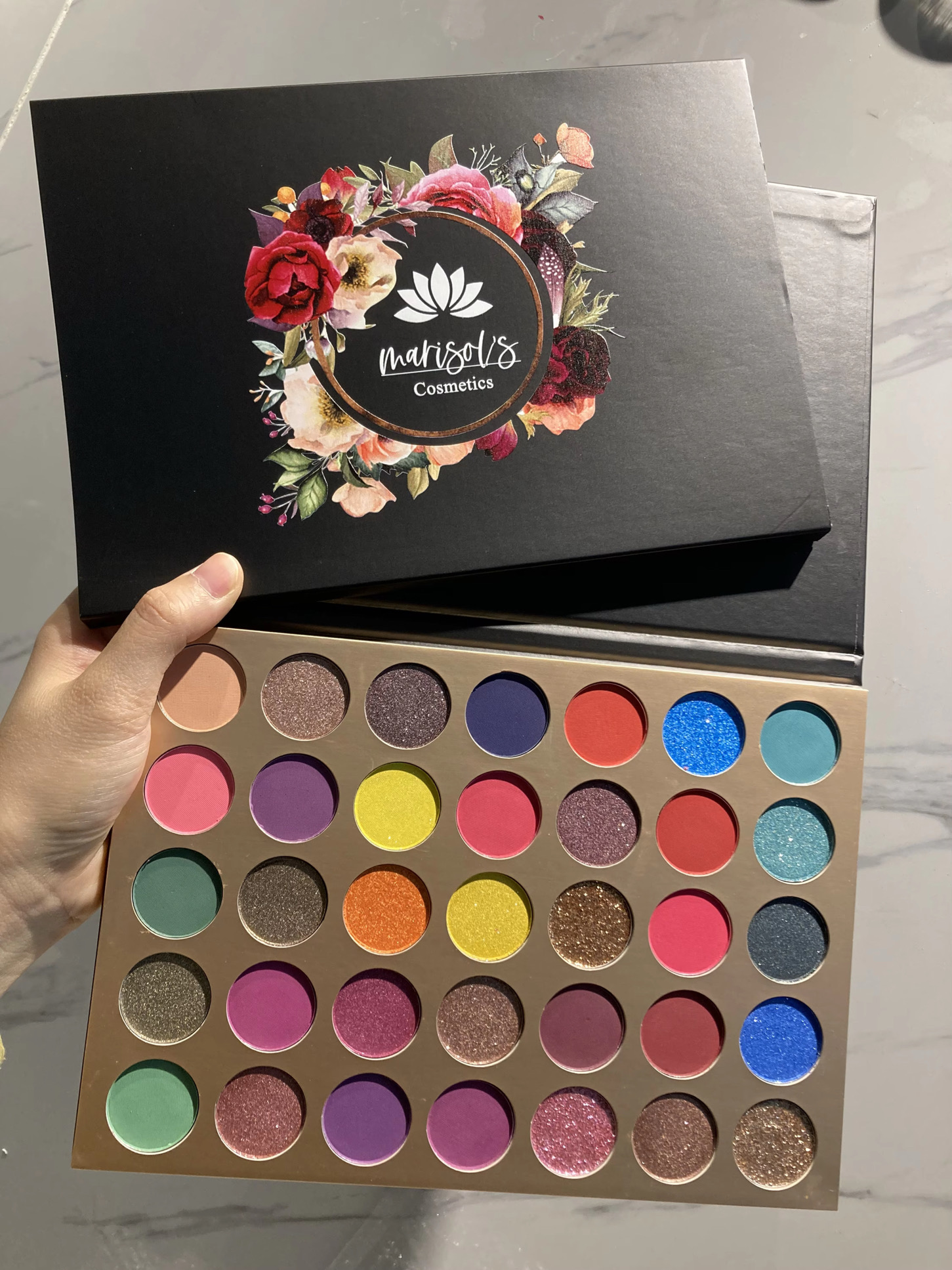 Paleta de sombras de ojos
