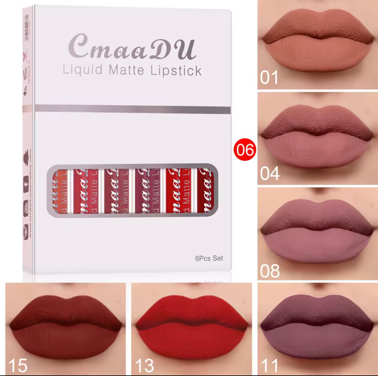 Set de labiales líquidos mate CmaaDU