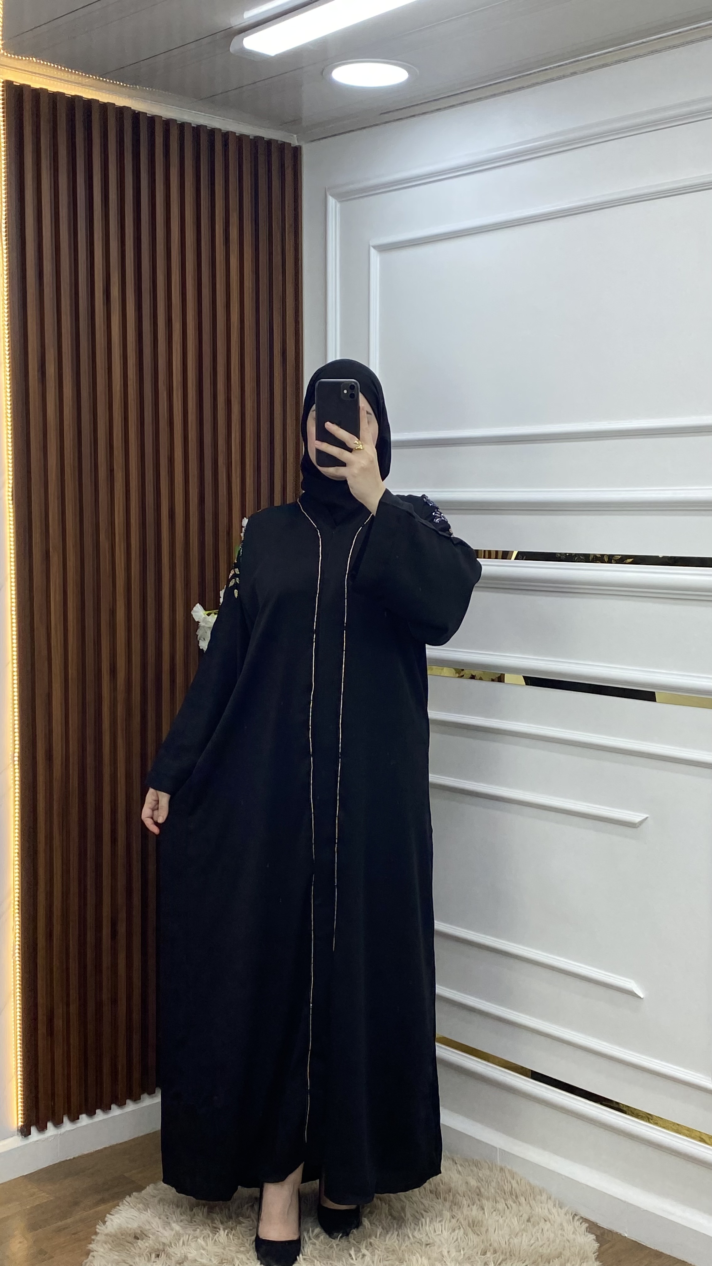 Abaya Luxe Mixte Doré/Argenté