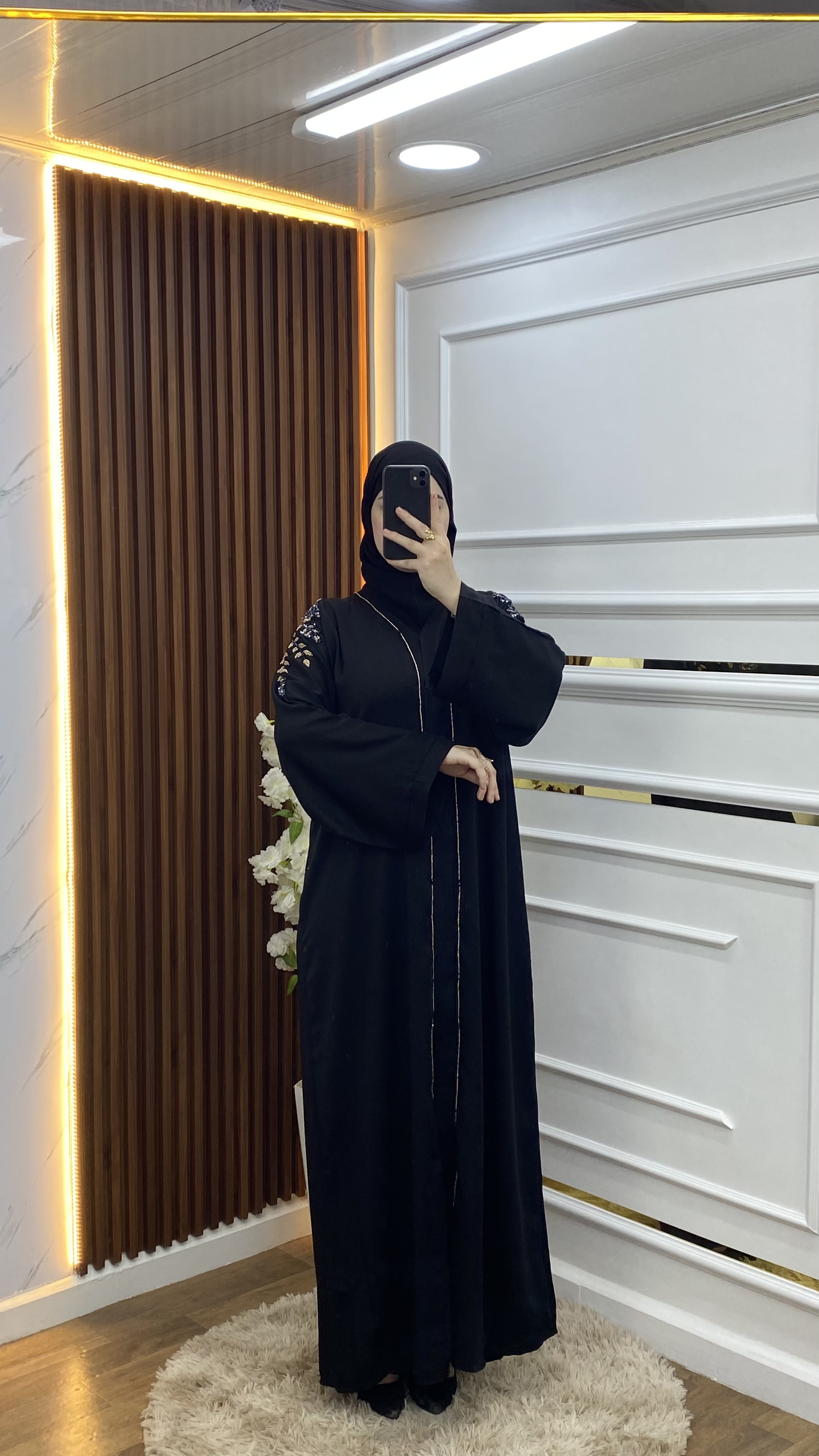 Abaya Luxe Mixte Doré/Argenté
